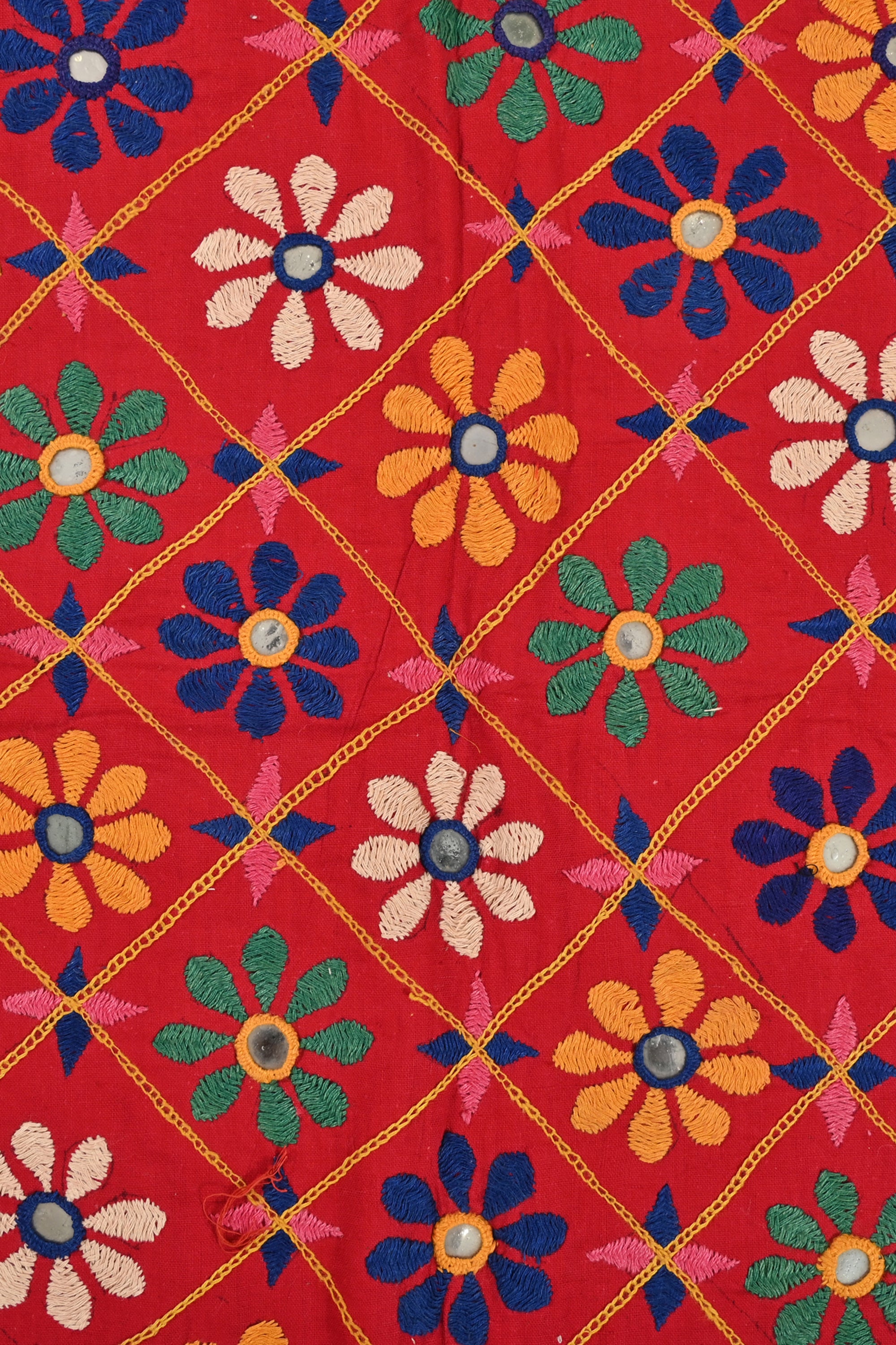 Indian Antique Textile Wall Hanging | Kutch Tapestry Decor
