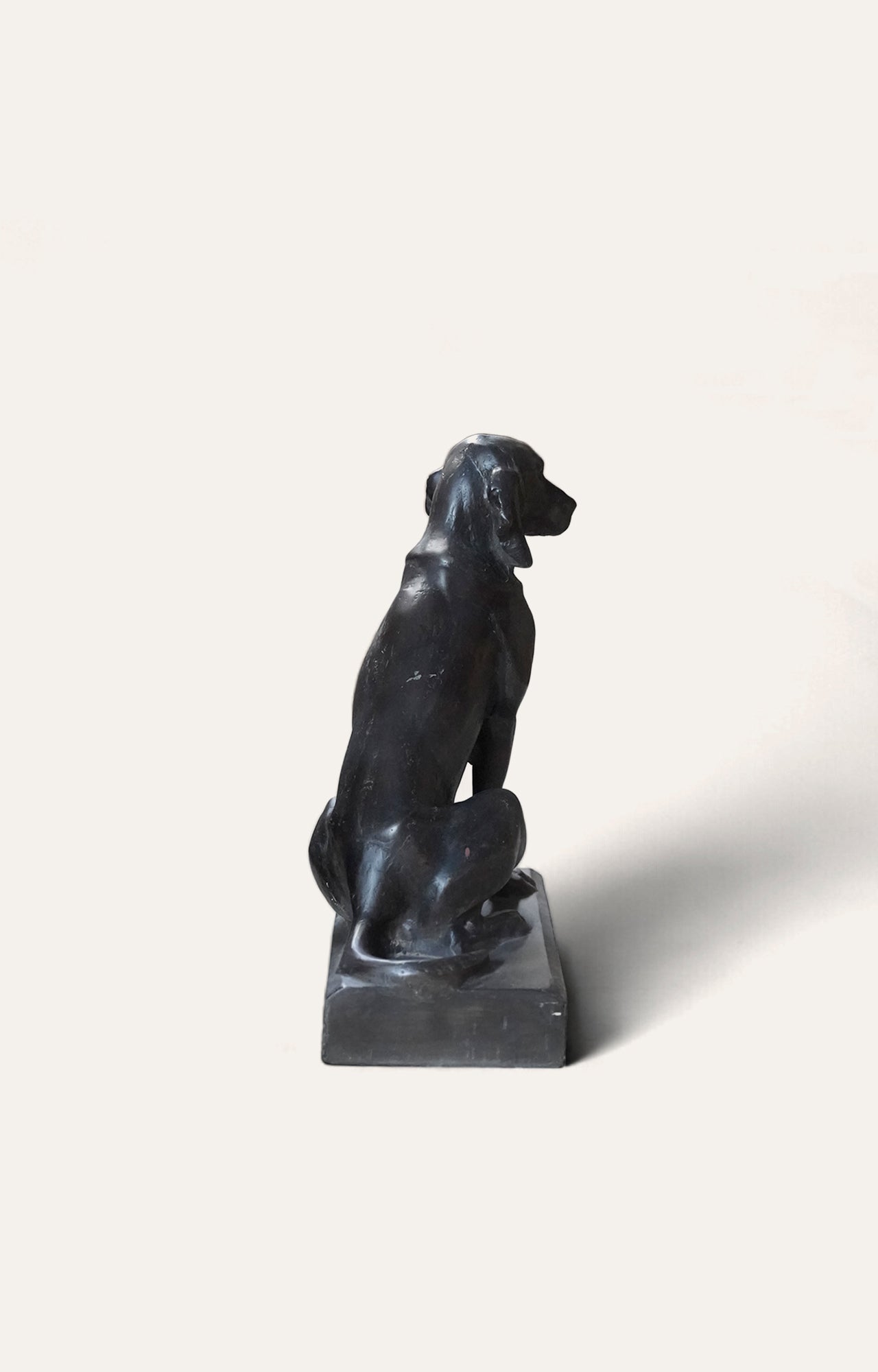 Black seated Labrador Sculpture