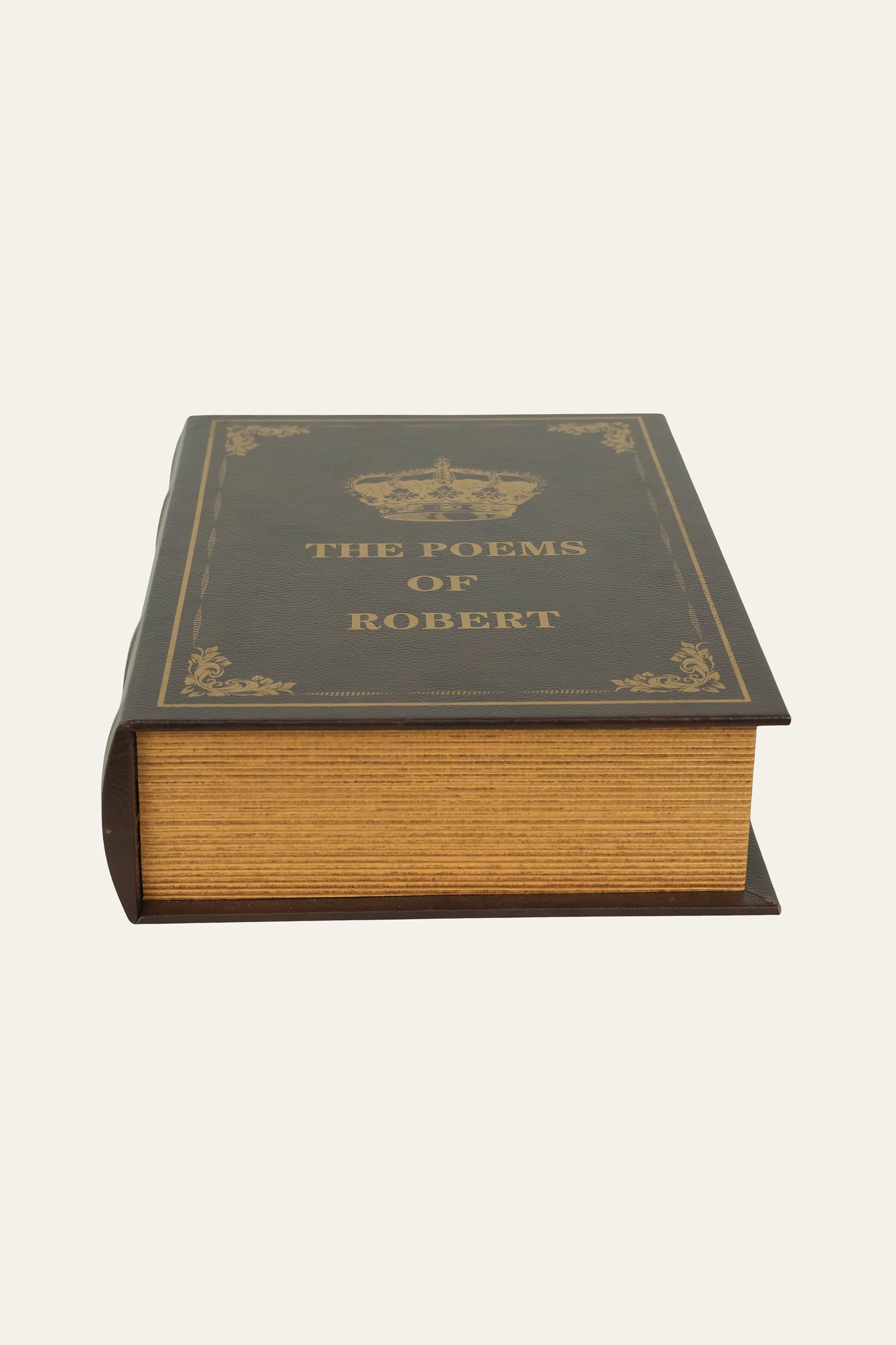 Brown Vintage Style Book Storage Box – Large
