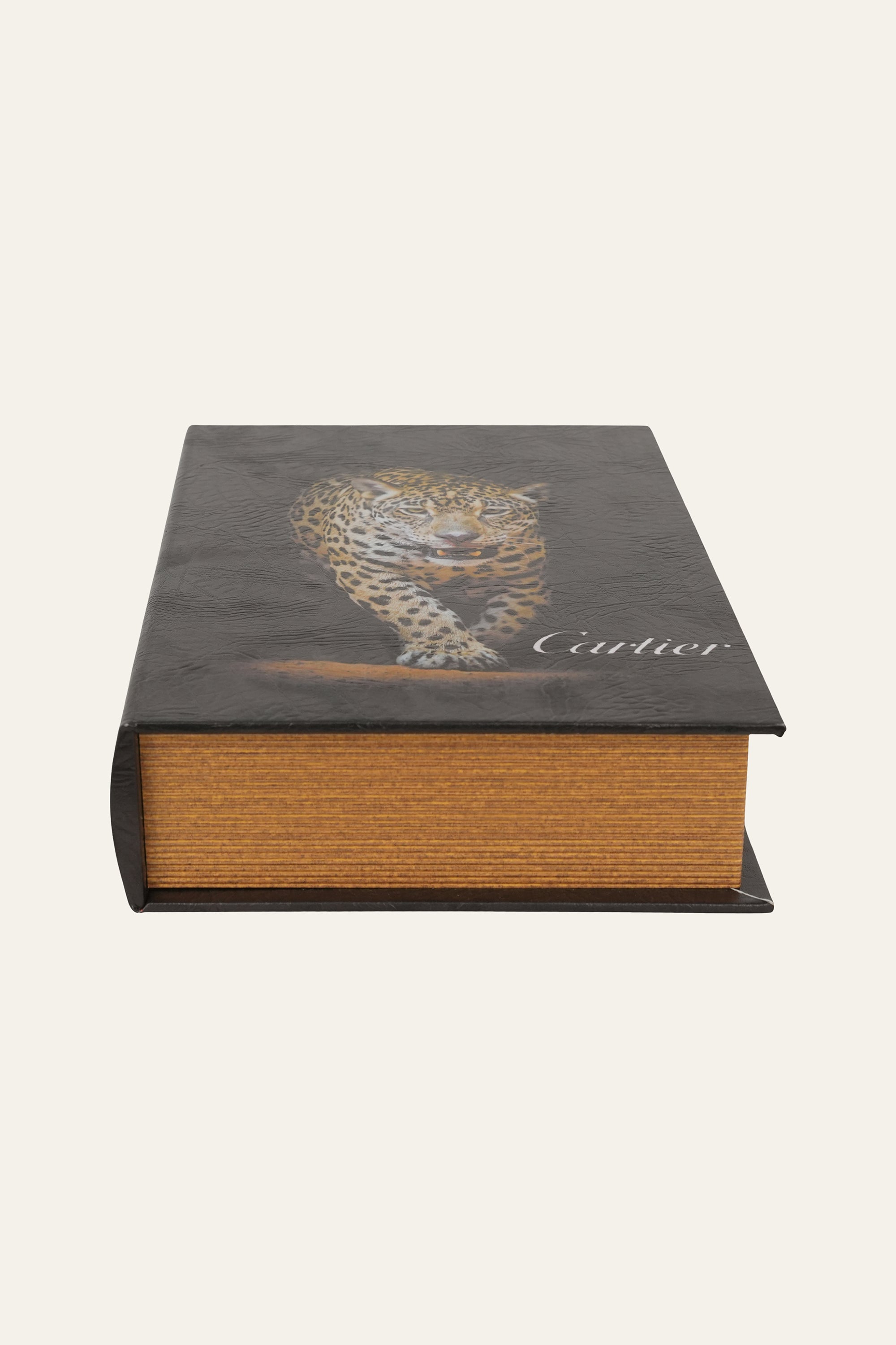 Large Cartier-Inspired Luxury Book Storage Box in Black