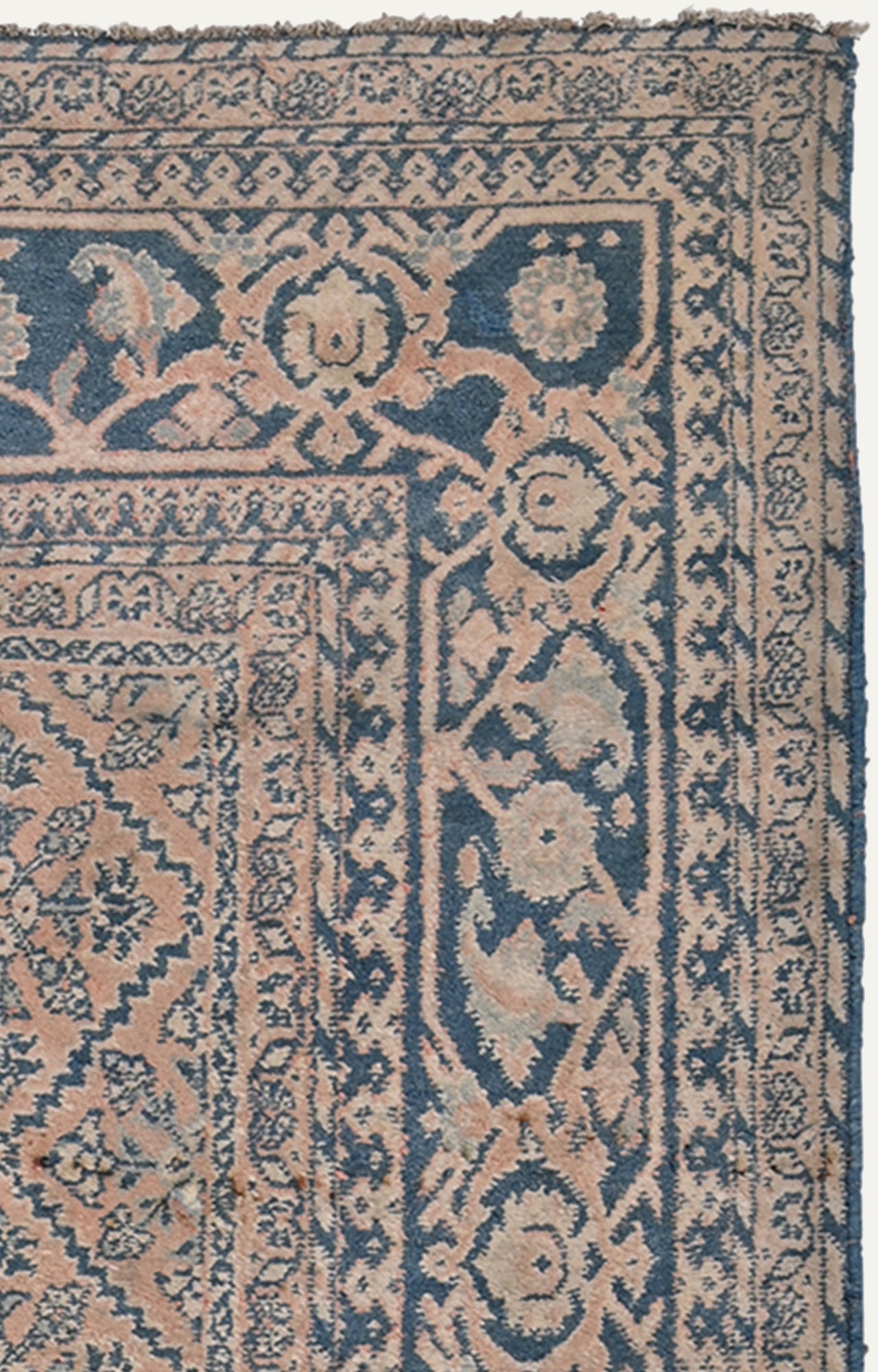 5 x 7 Ft 100 years old  Vintage Agra Carpet with Floral Motifs