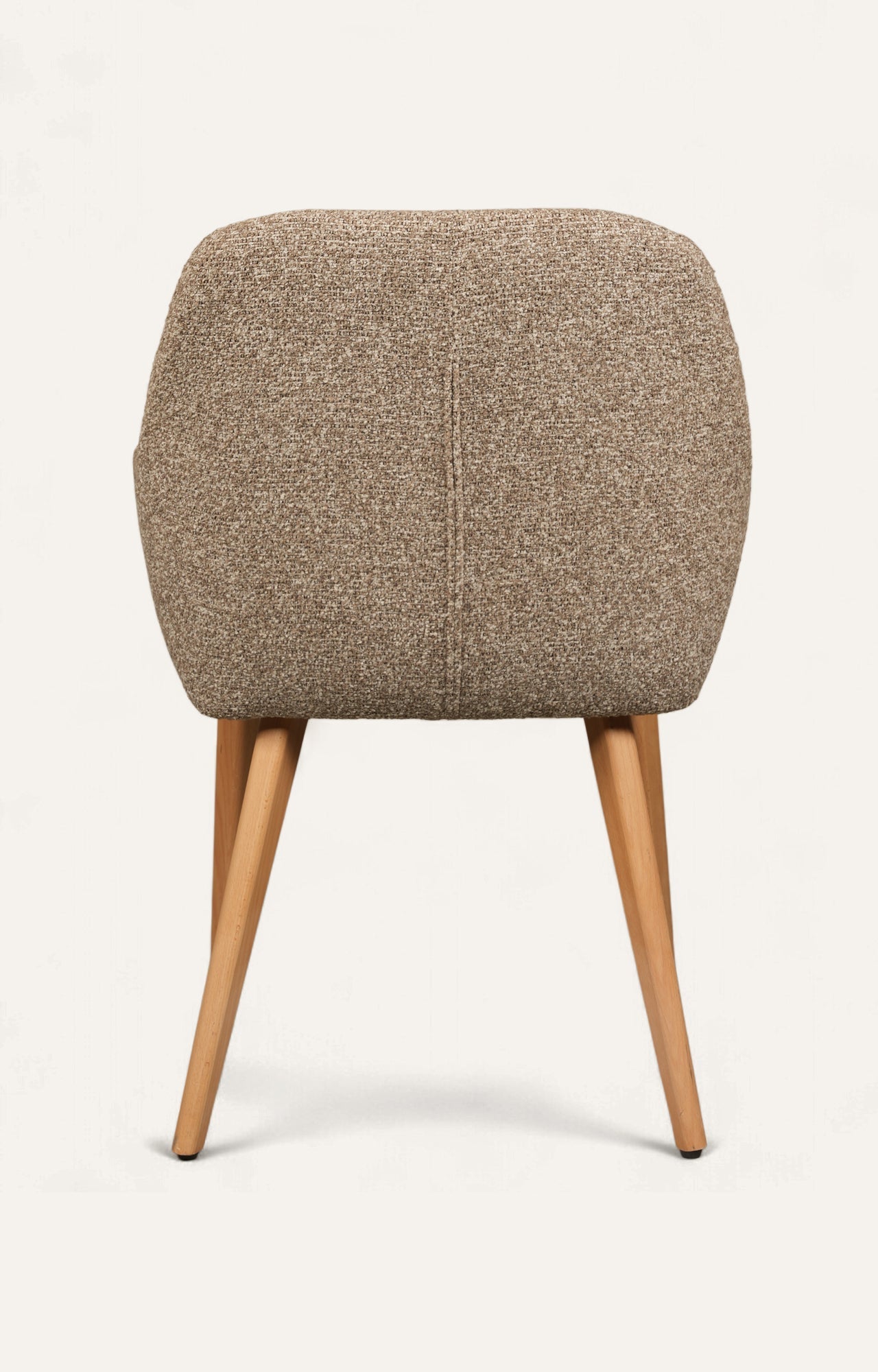 Mid-Century Modern Upholstered Armchair with Wooden Legs