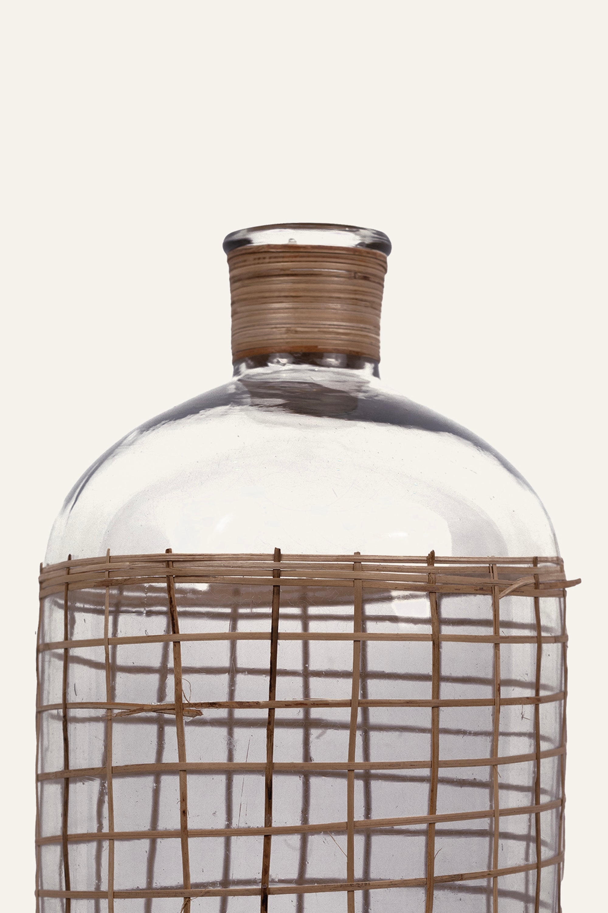 Carboy Glass Bottle with Fiber Weave