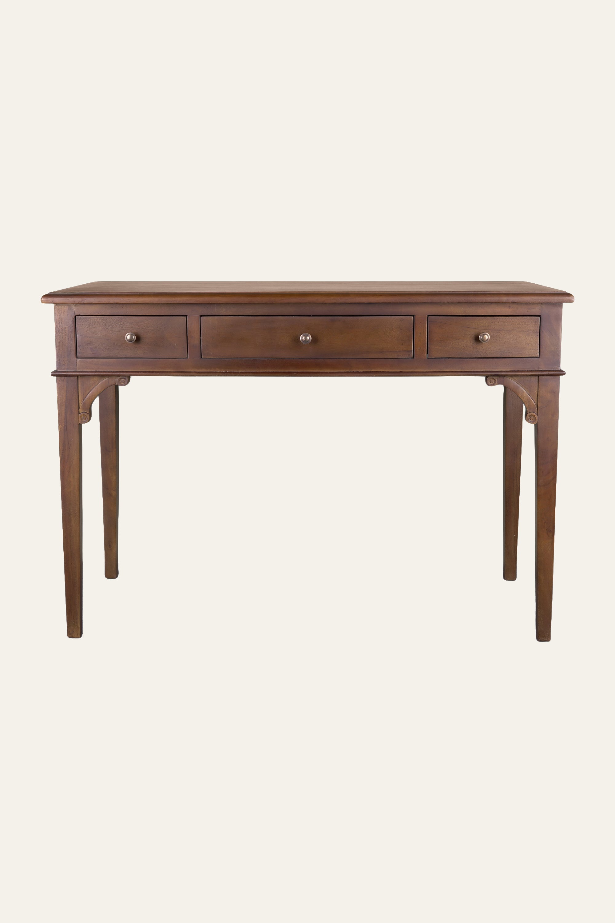 Classic Wooden Writing Desk with Three Storage Drawers