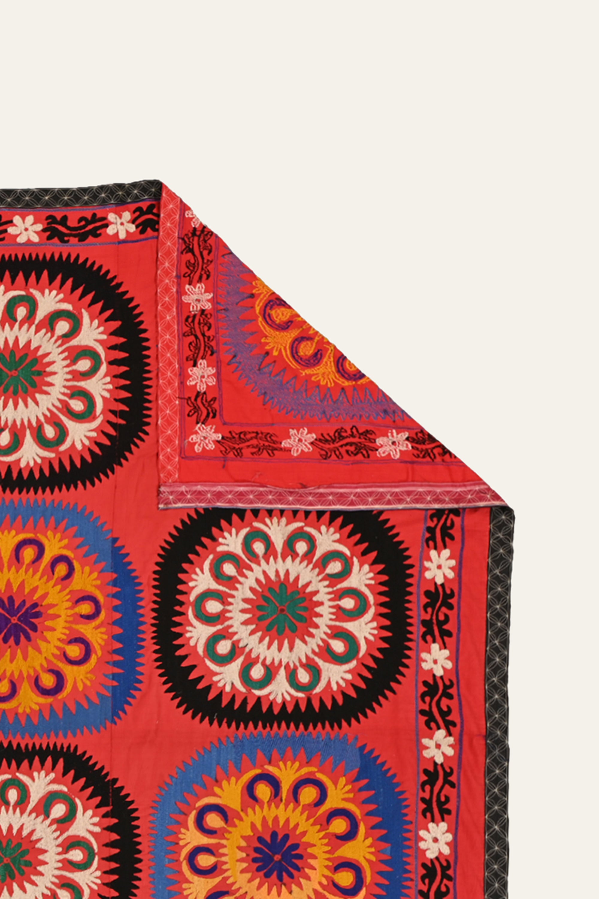 Concentric Medallion Suzani Wall Tapestry