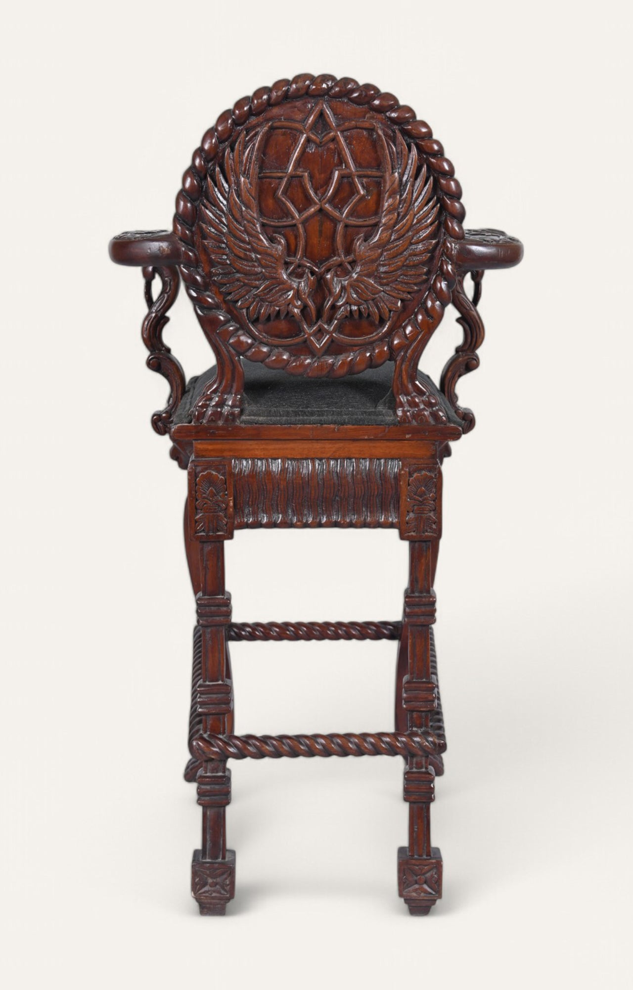 Handcarved Bar Chair