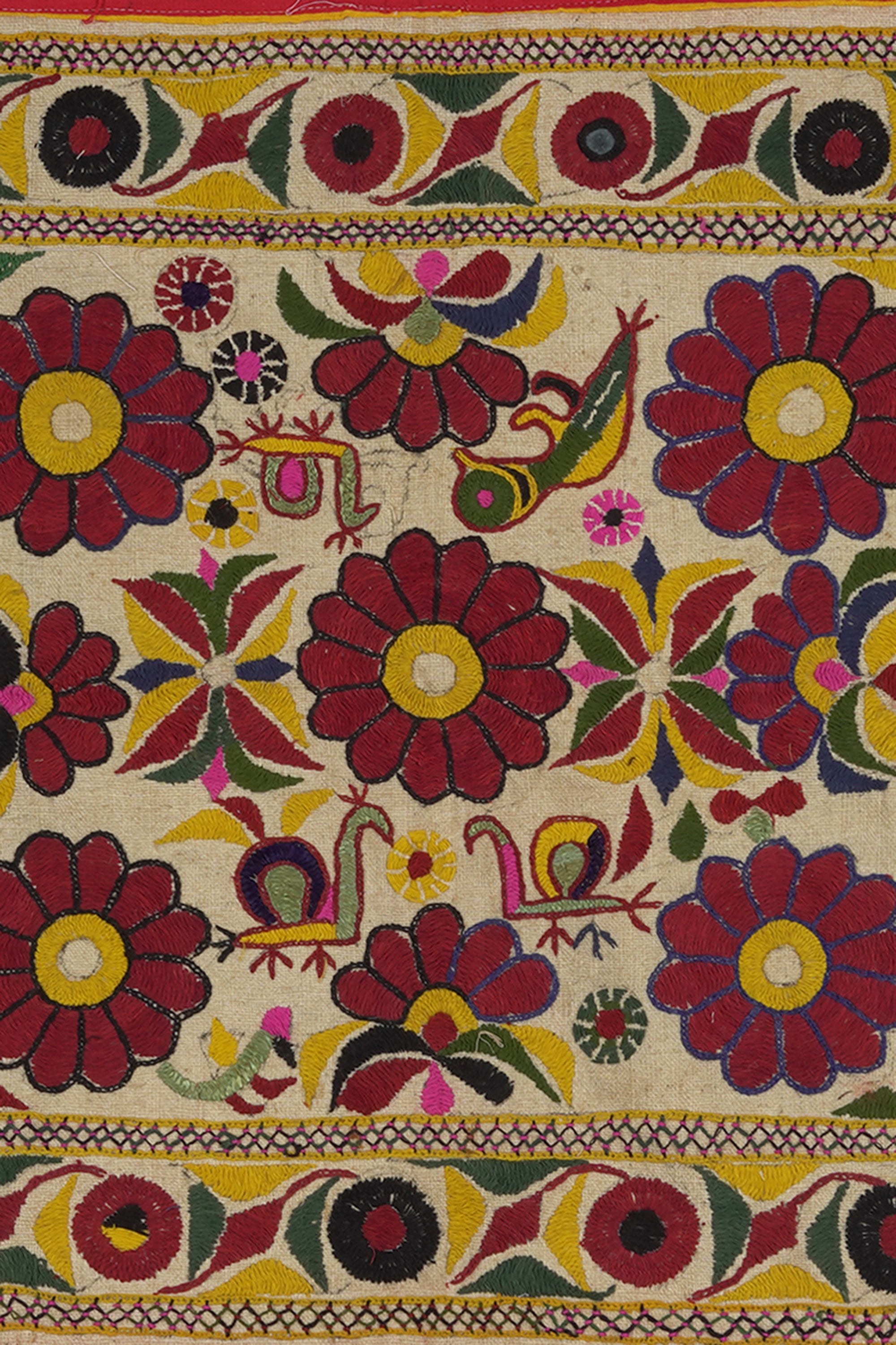 Floral Medallion Kutch Vintage Wall Art