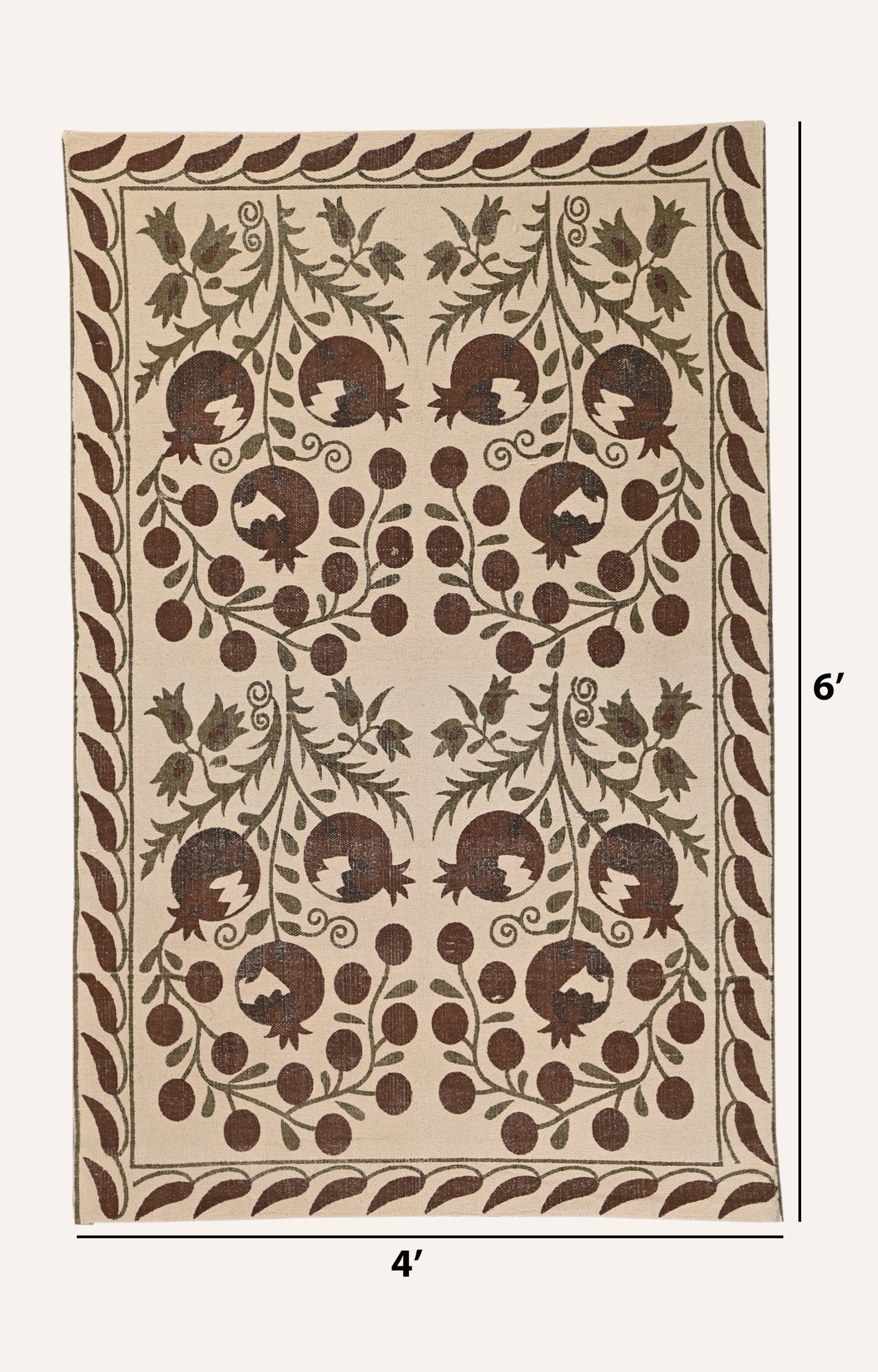 Floral Dhurrie Rug