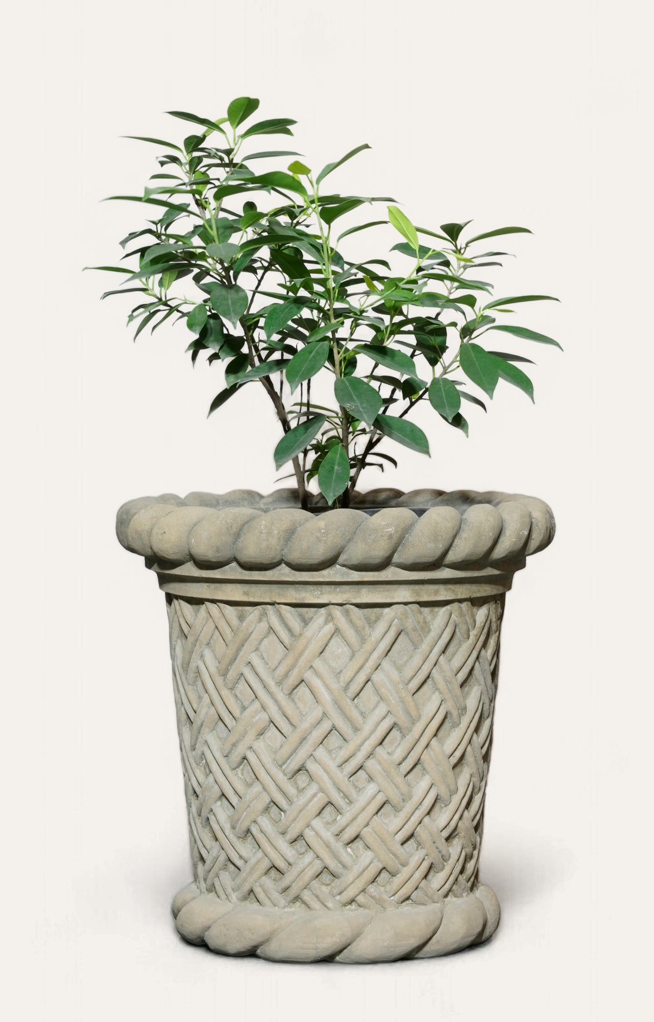 Sandstone Basketweave Garden Planters