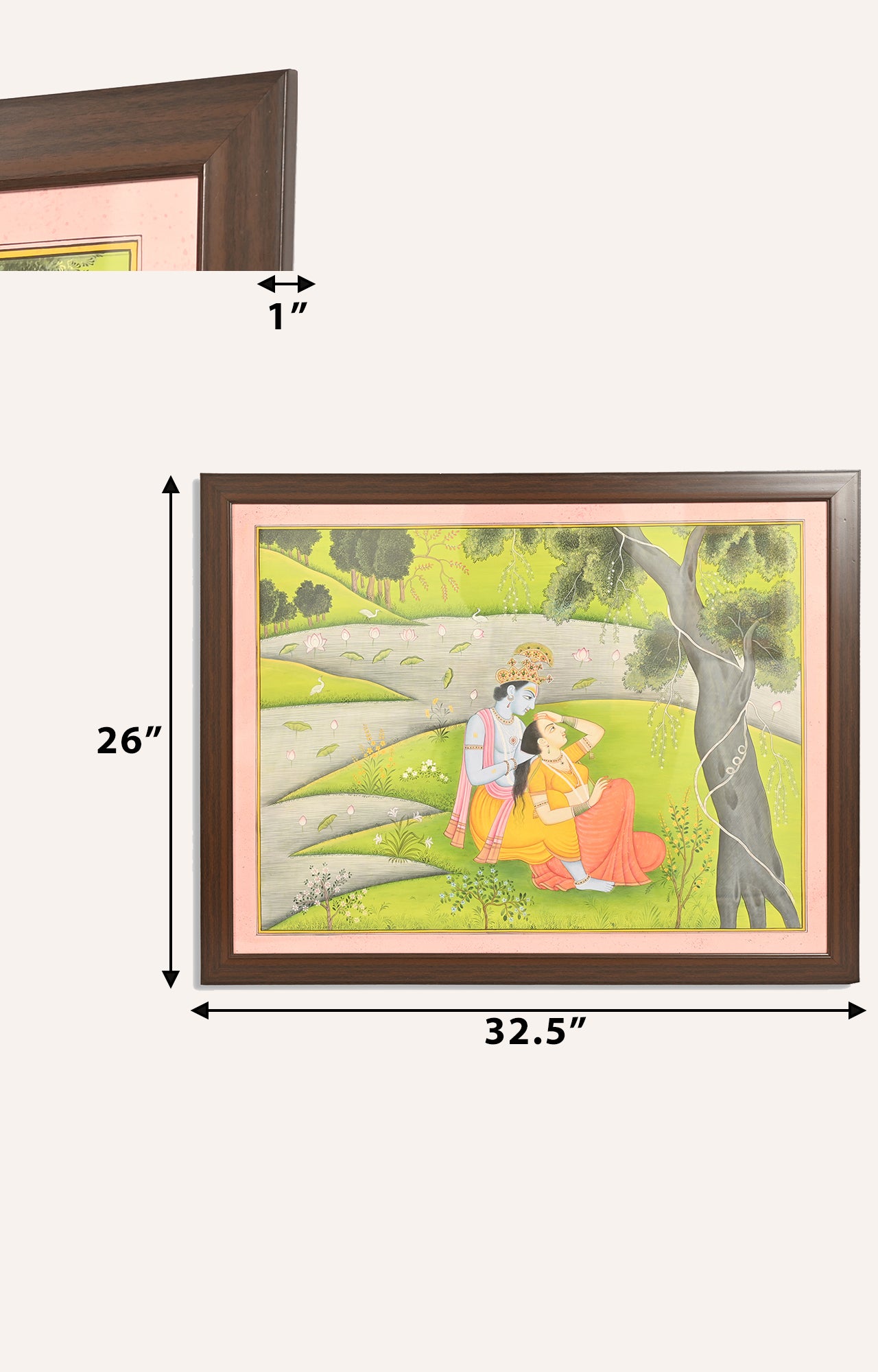 Lord Radhe - Krishna under a tree  Painting