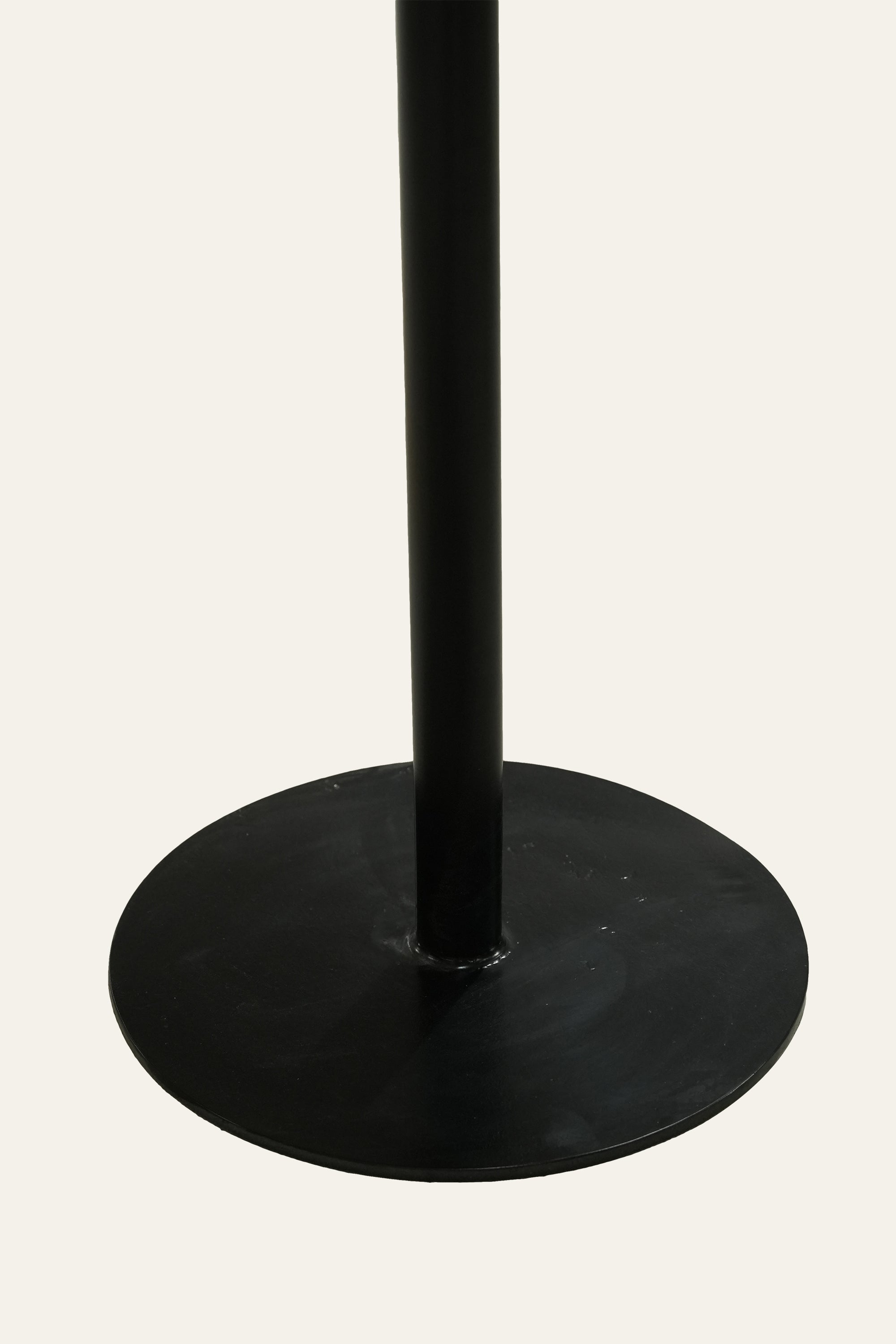 Square Wooden Cafe Style Dining Table with Metal Base