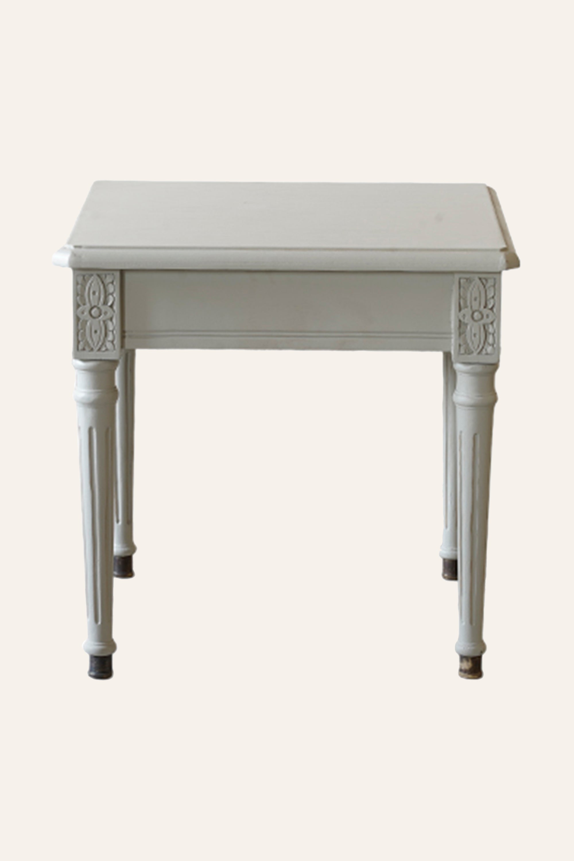 Gustavian Bedside Table with Storage Drawer