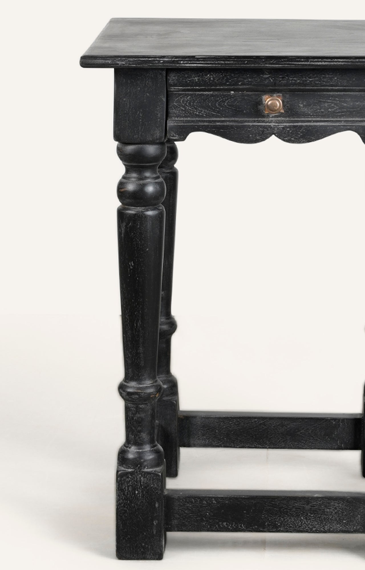 Ebonized accent side table