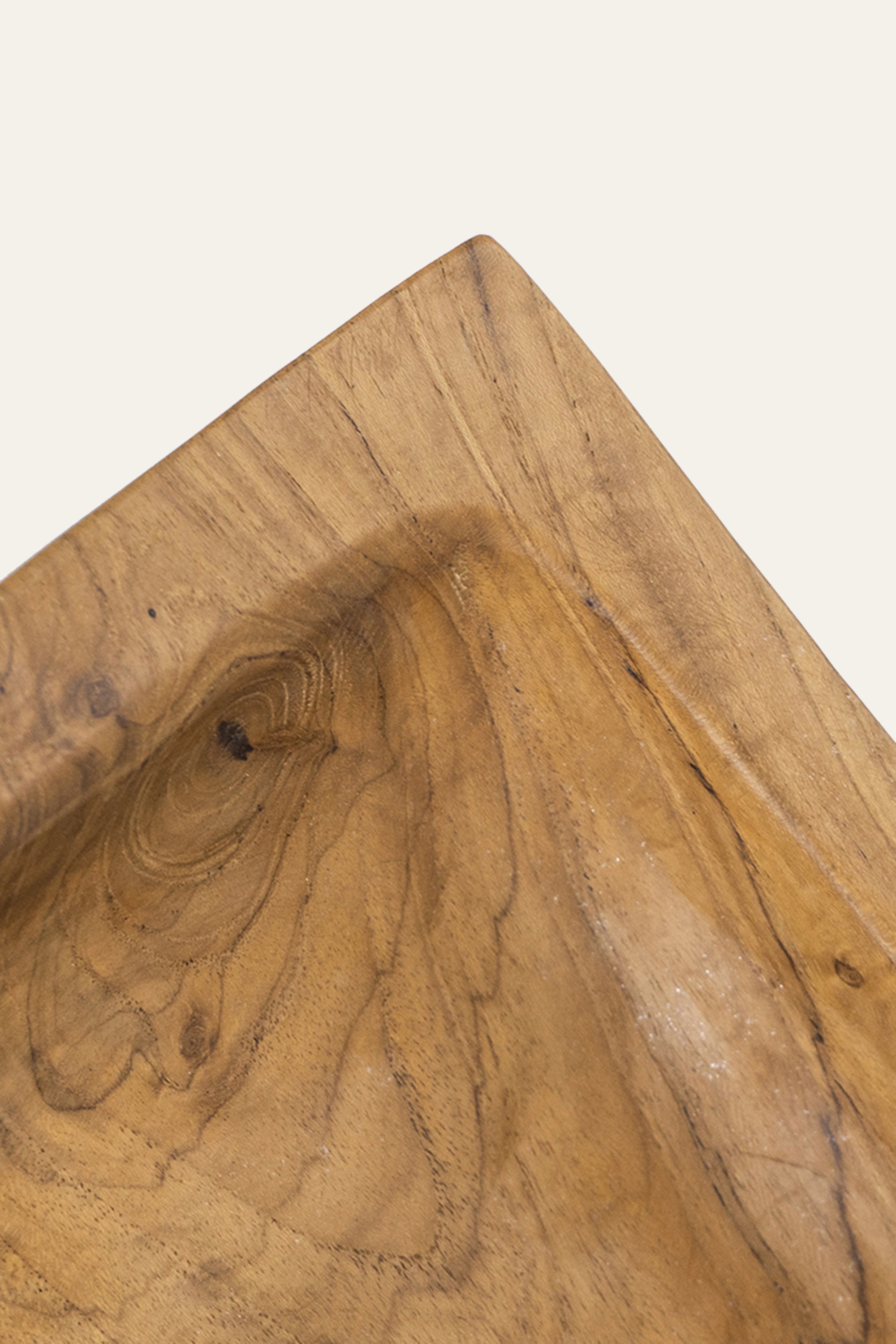 Brown Wooden Serving Tray for Dinner Tables