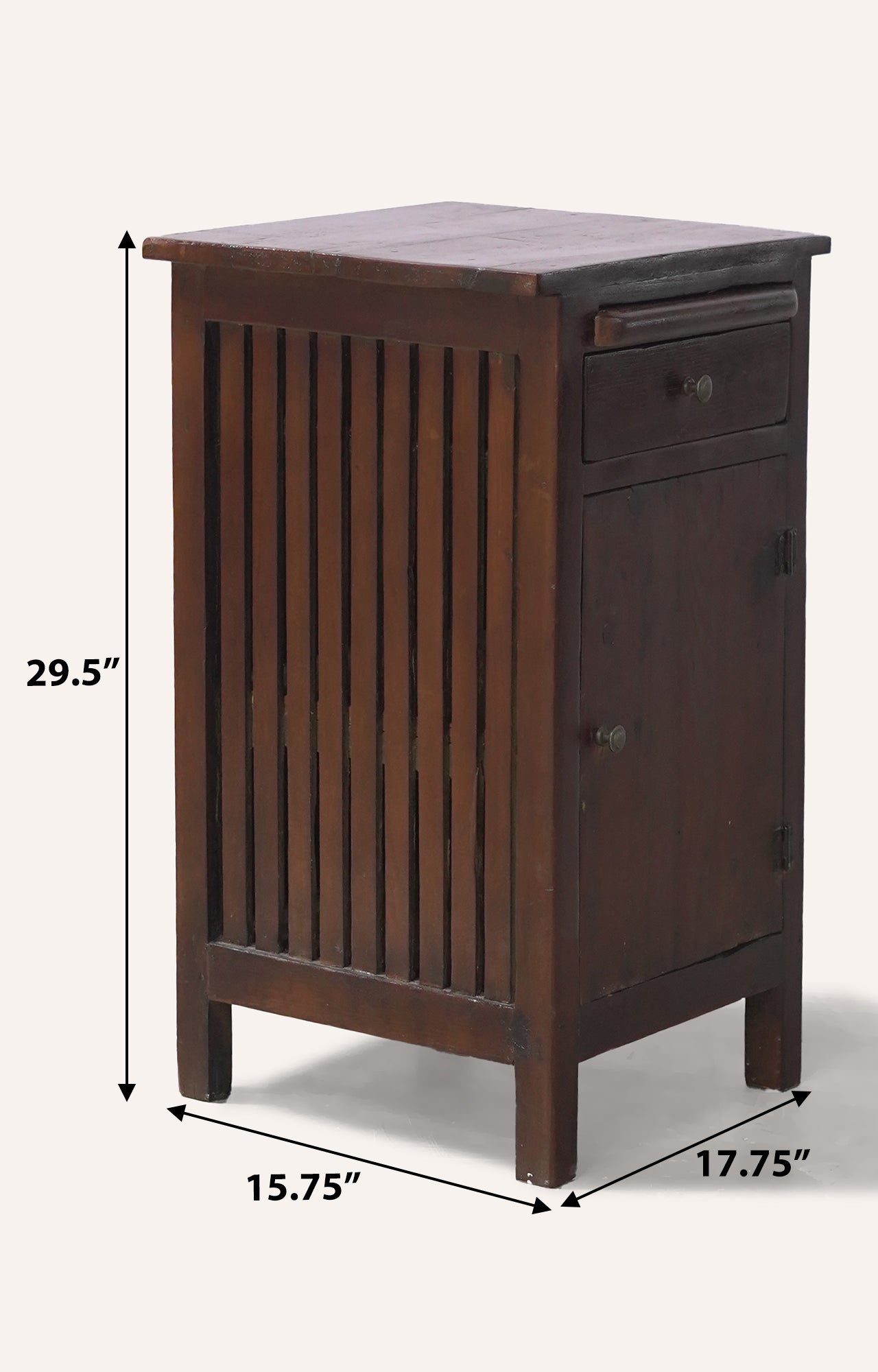 Wooden cabinet with drawer