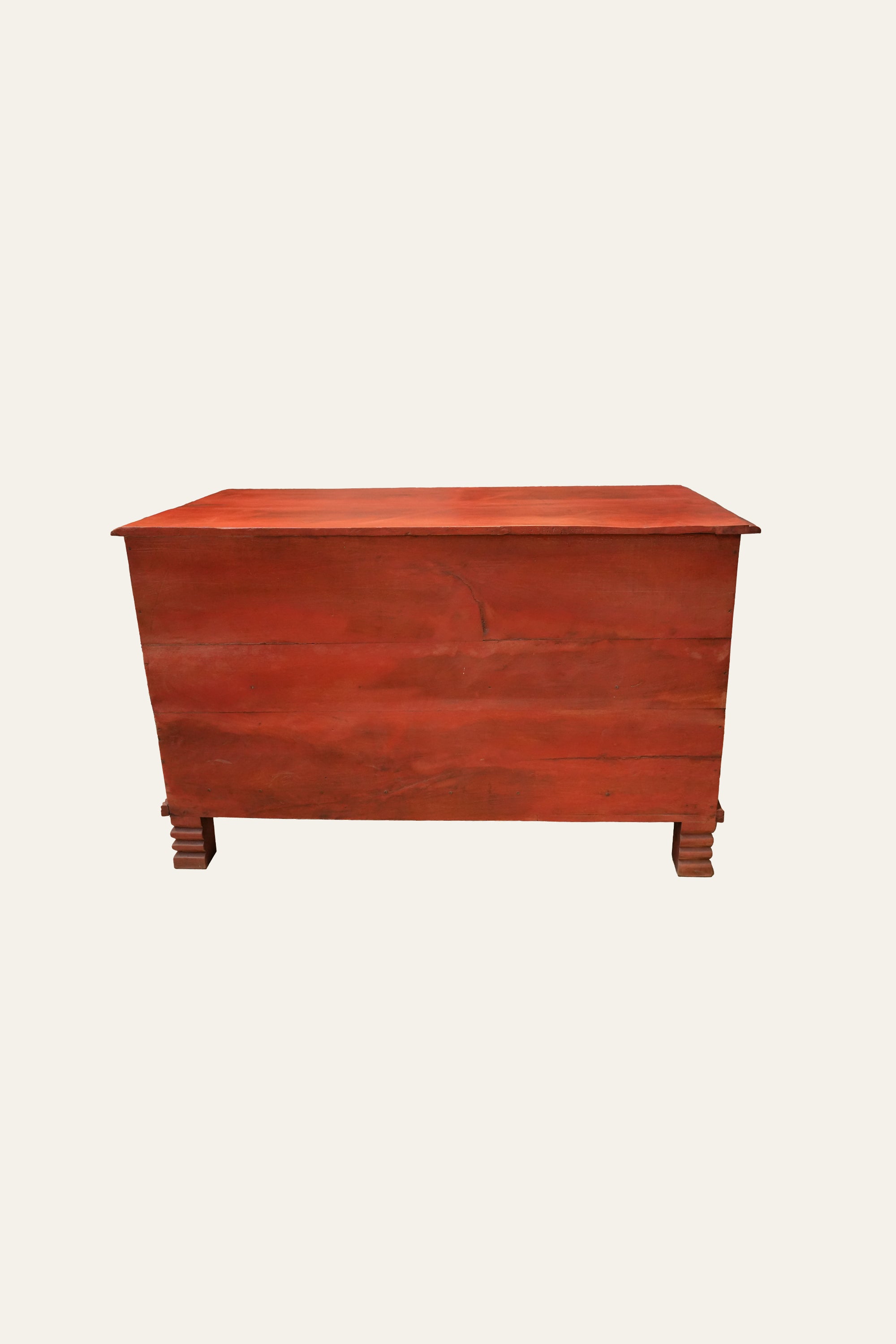 Carved Ganesha Wooden Storage Trunk for Indian Homes