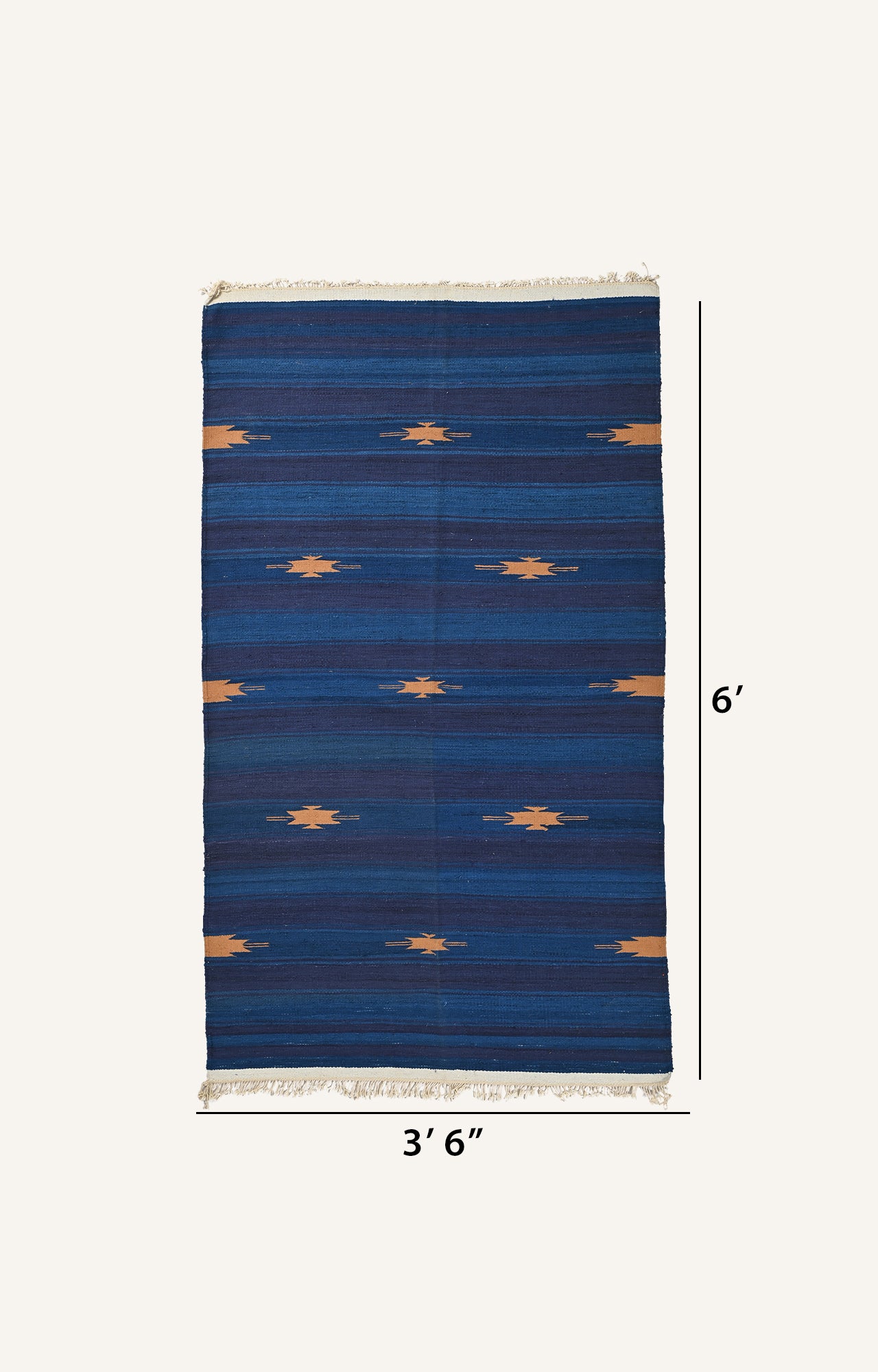 Handwoven Striped Punjabi Durrie