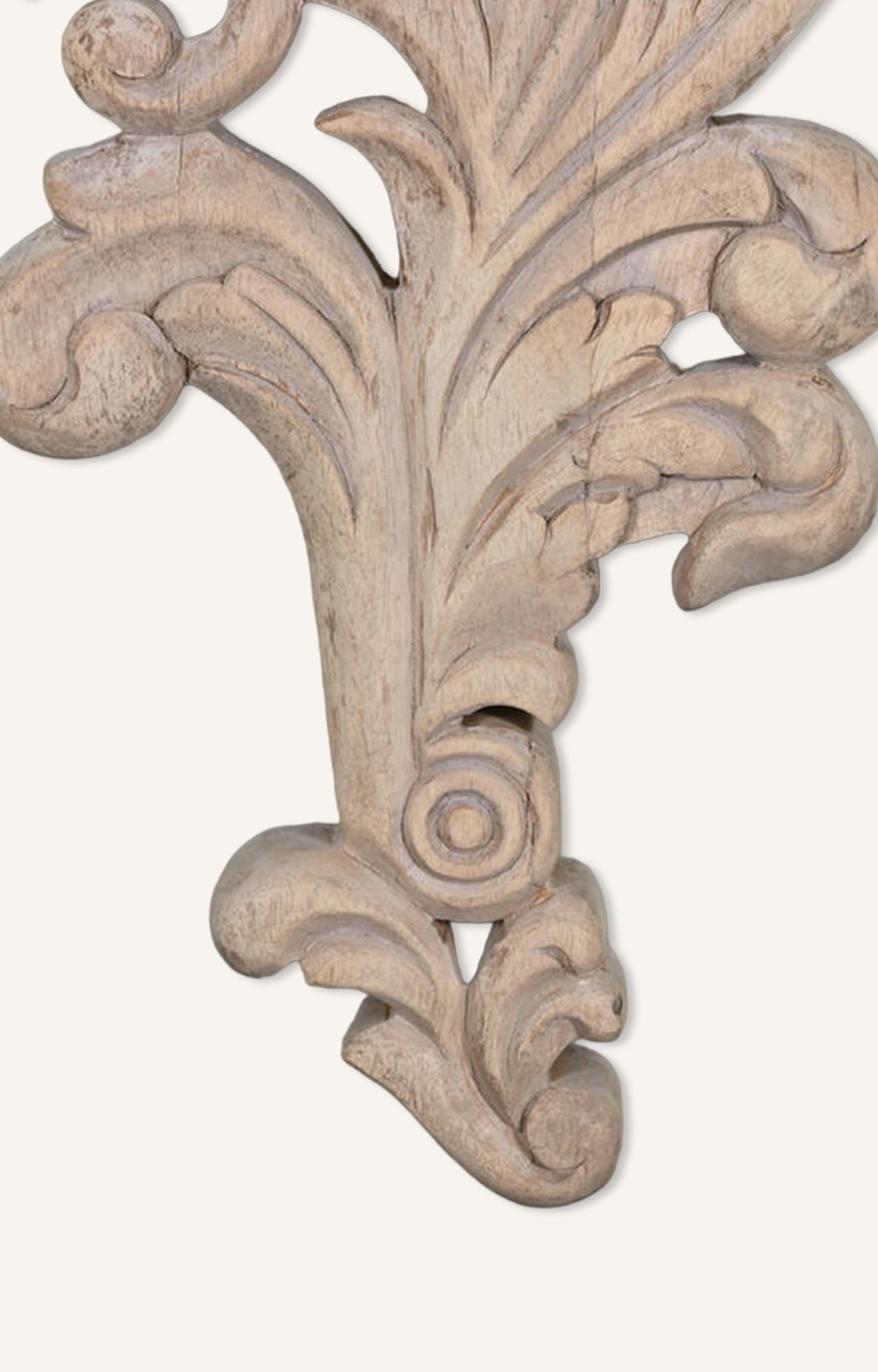 French Art Nouveau Deco Carved & Gilt Wood Wall Bracket