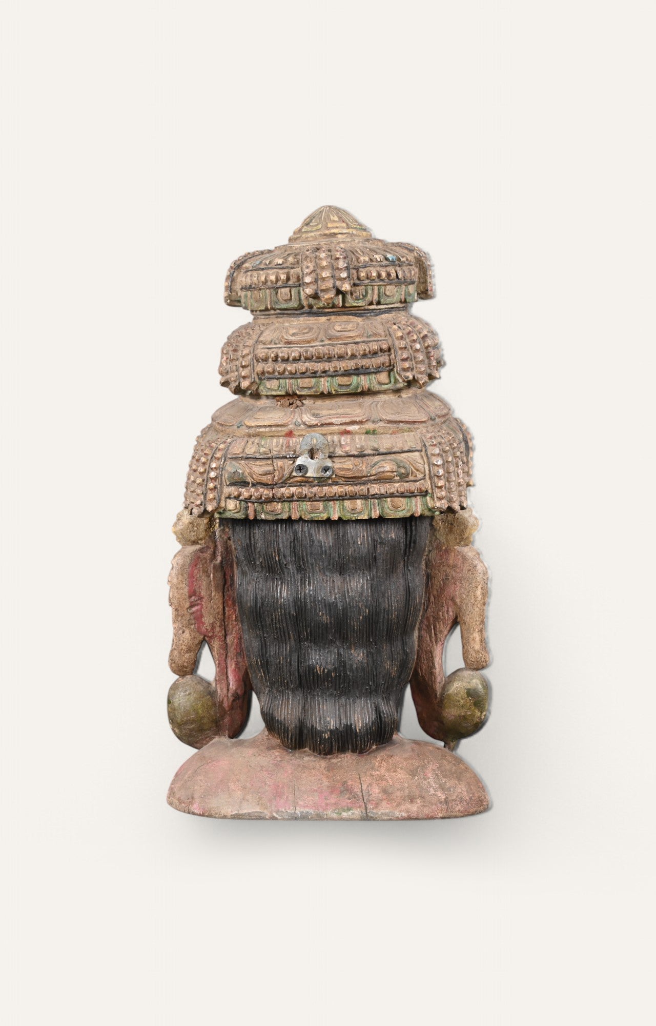 Hand-Carved Wooden Wall Mask