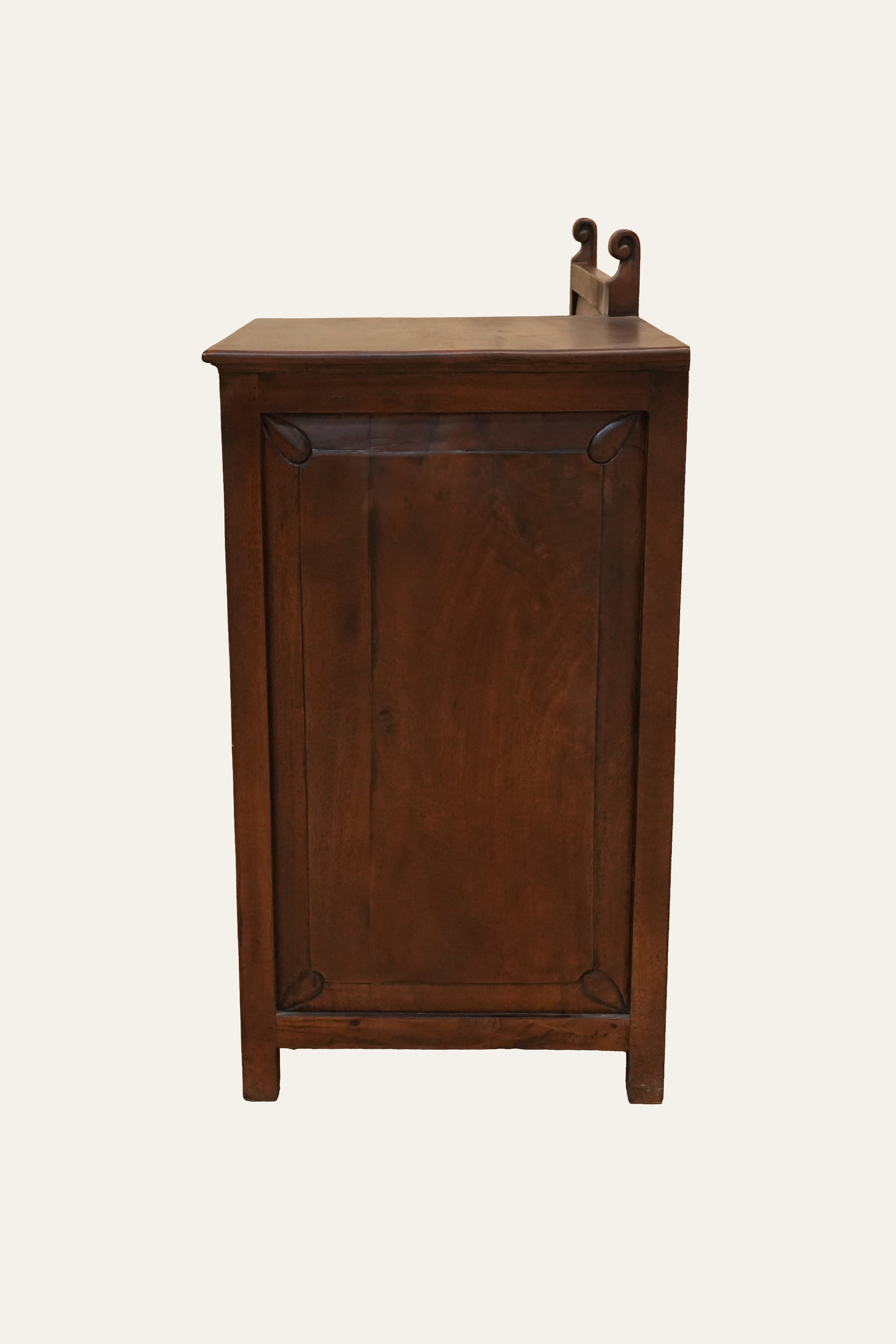 European Style Cabinet with Integrated Seat in Solid Wood