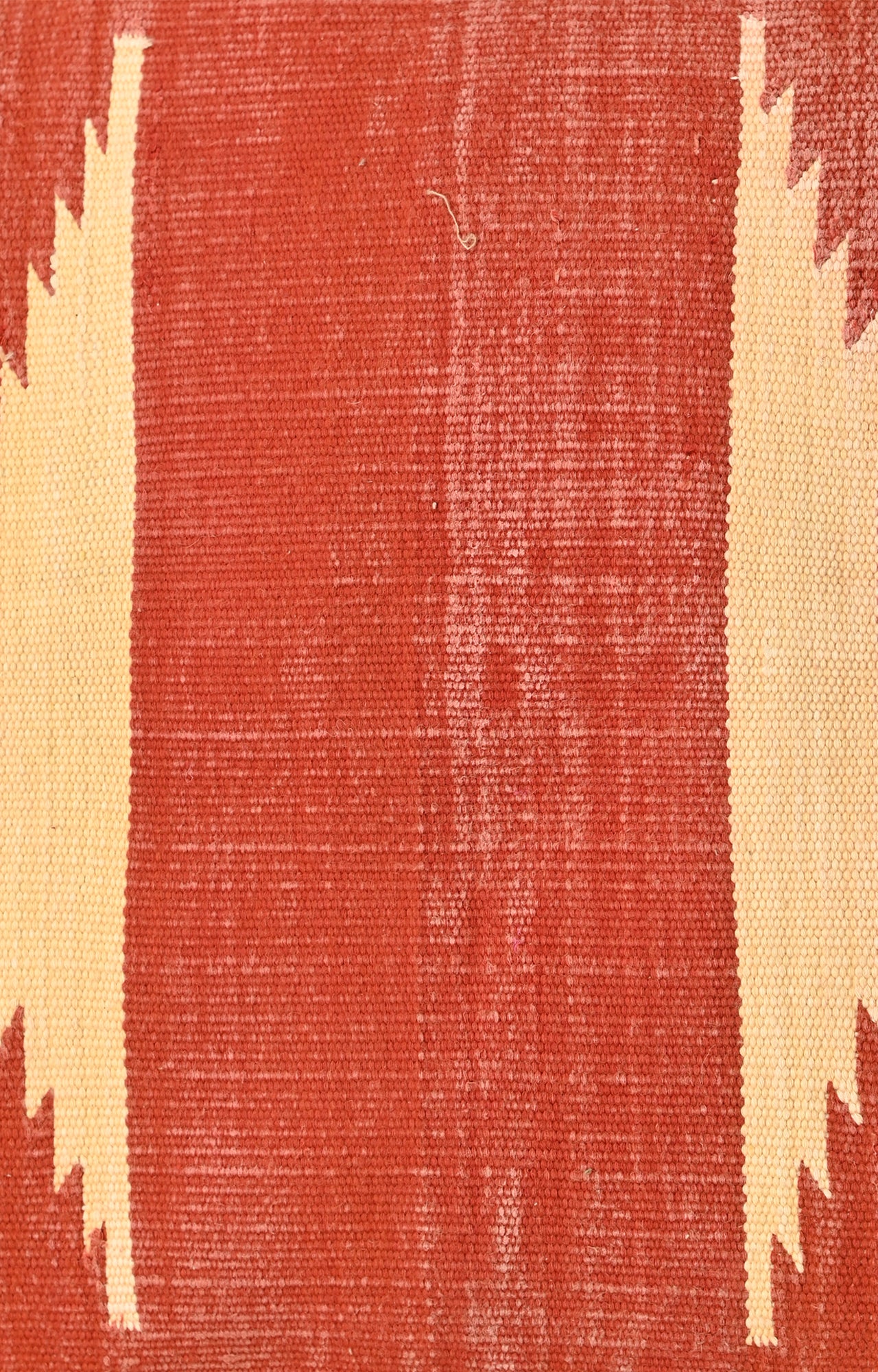 Ikat cushions in sunset colors