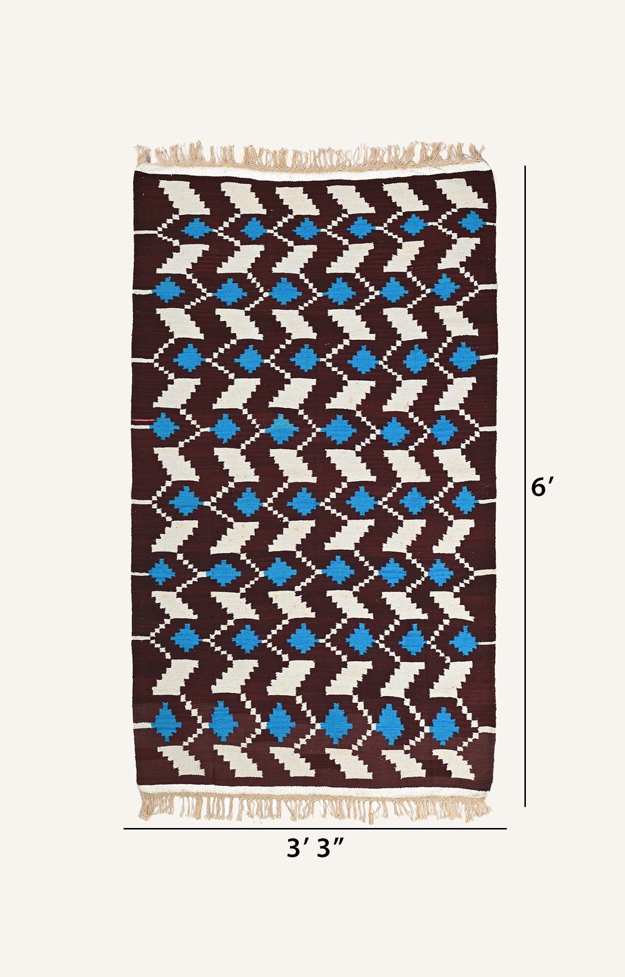 Handwoven Cotton Punjabi Durrie