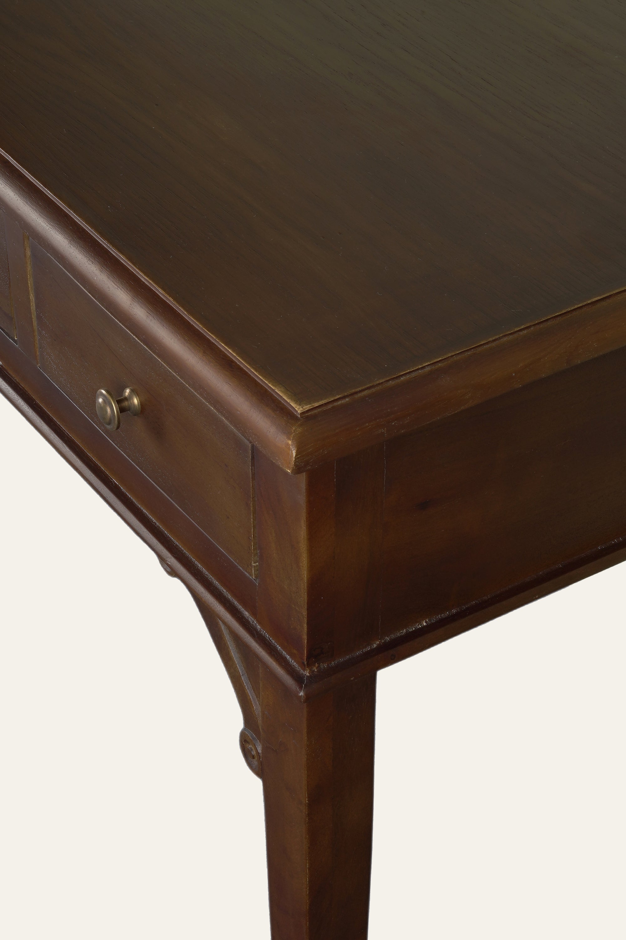 Classic Wooden Writing Desk with Three Storage Drawers
