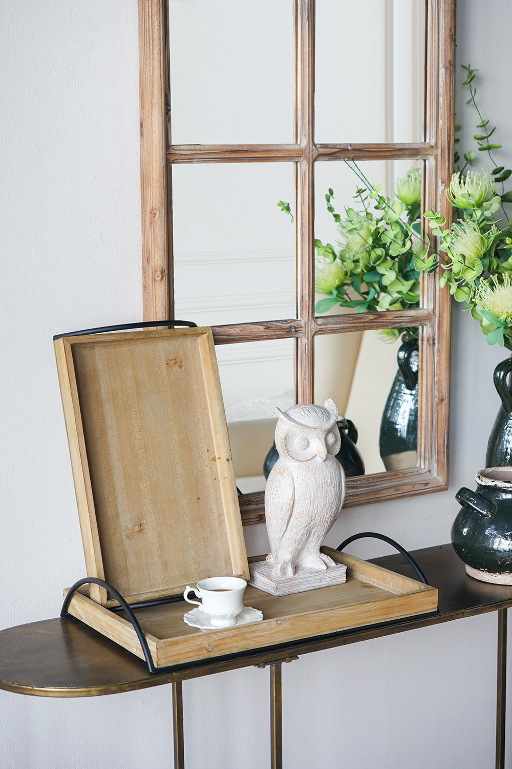 Rustic Owl Figurine Decorative Statue for Home Décor