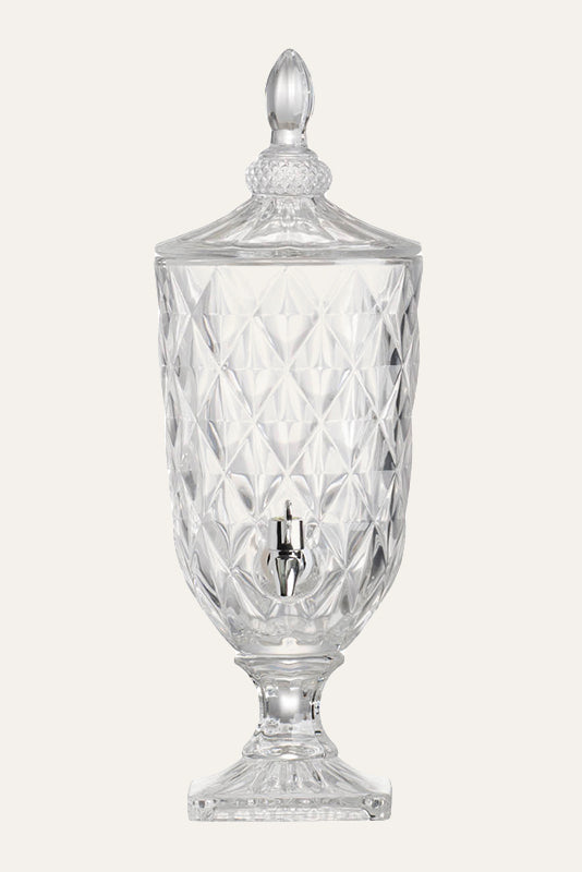 Elegant Crystal Beverage Server with Spigot