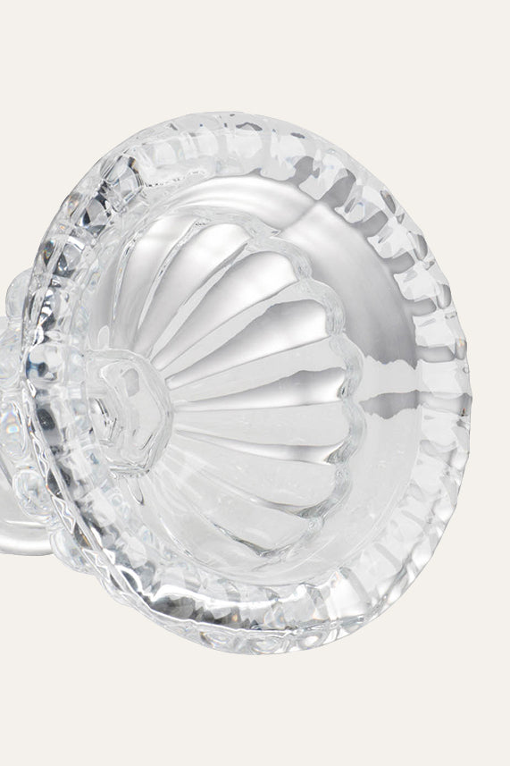Vintage Glass Pedestal Vase