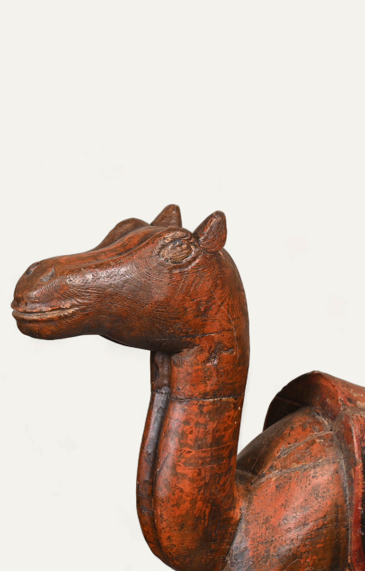 Teak Wood Horse Statue