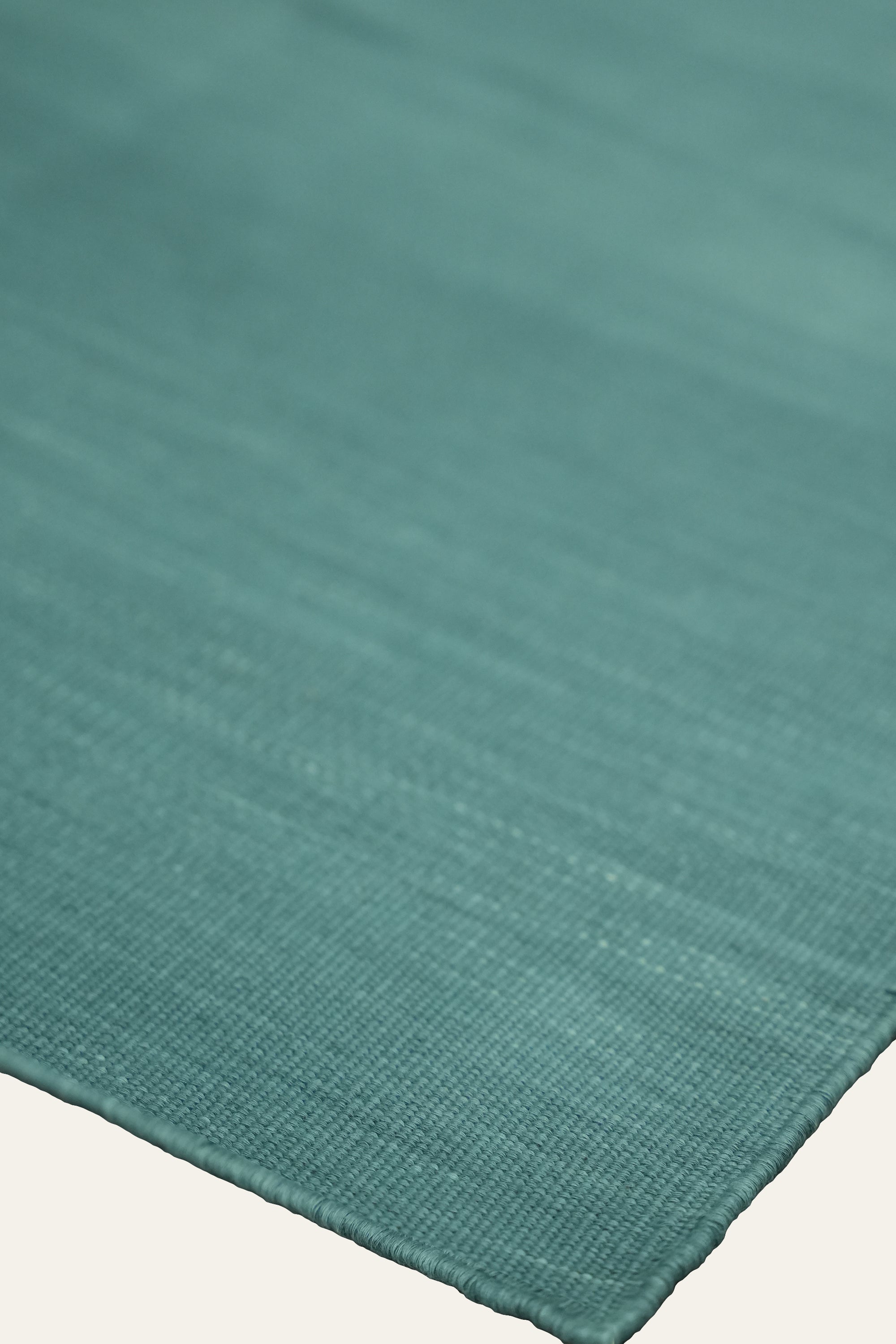 Rising Sun and Mountain Motif Cotton Yoga Mat with White Fringes