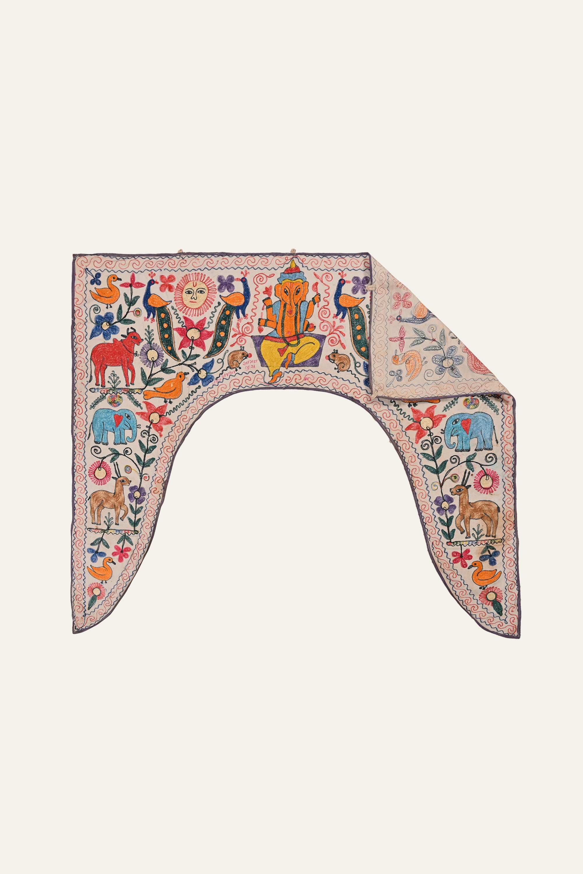 Boho Mirror Work Toran Hanging | Fusion Furnishing