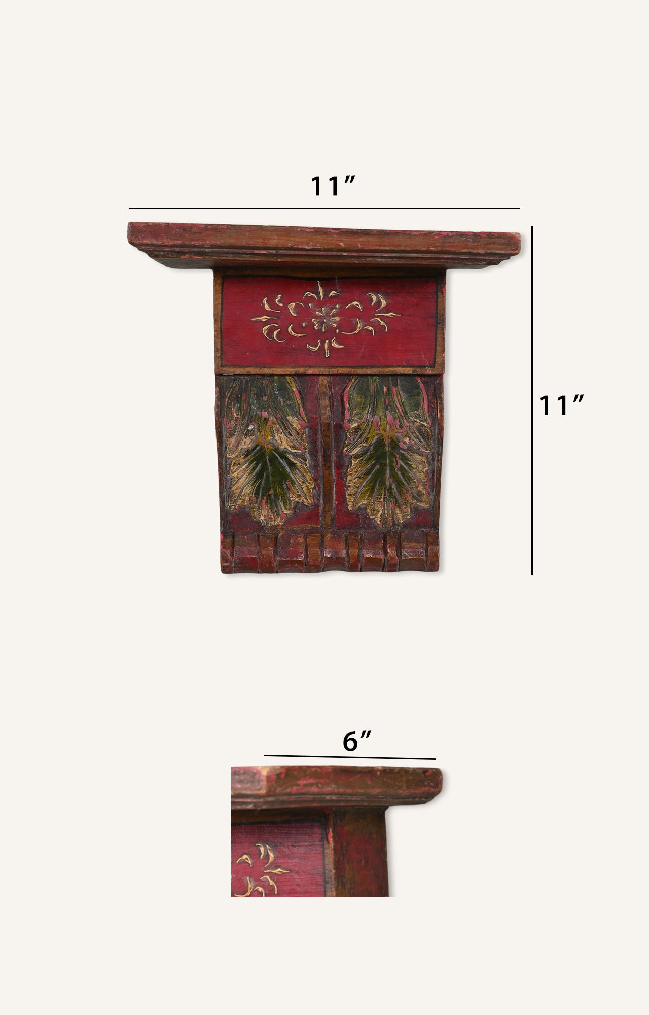 Traditional Hand-Painted Shelf