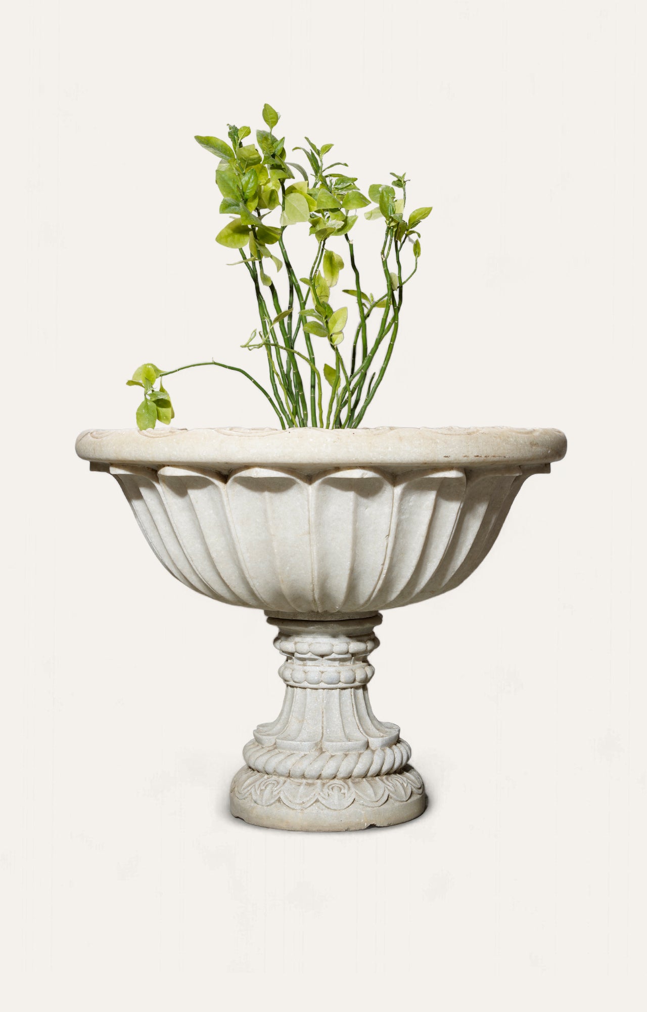 Marble Floral Urn