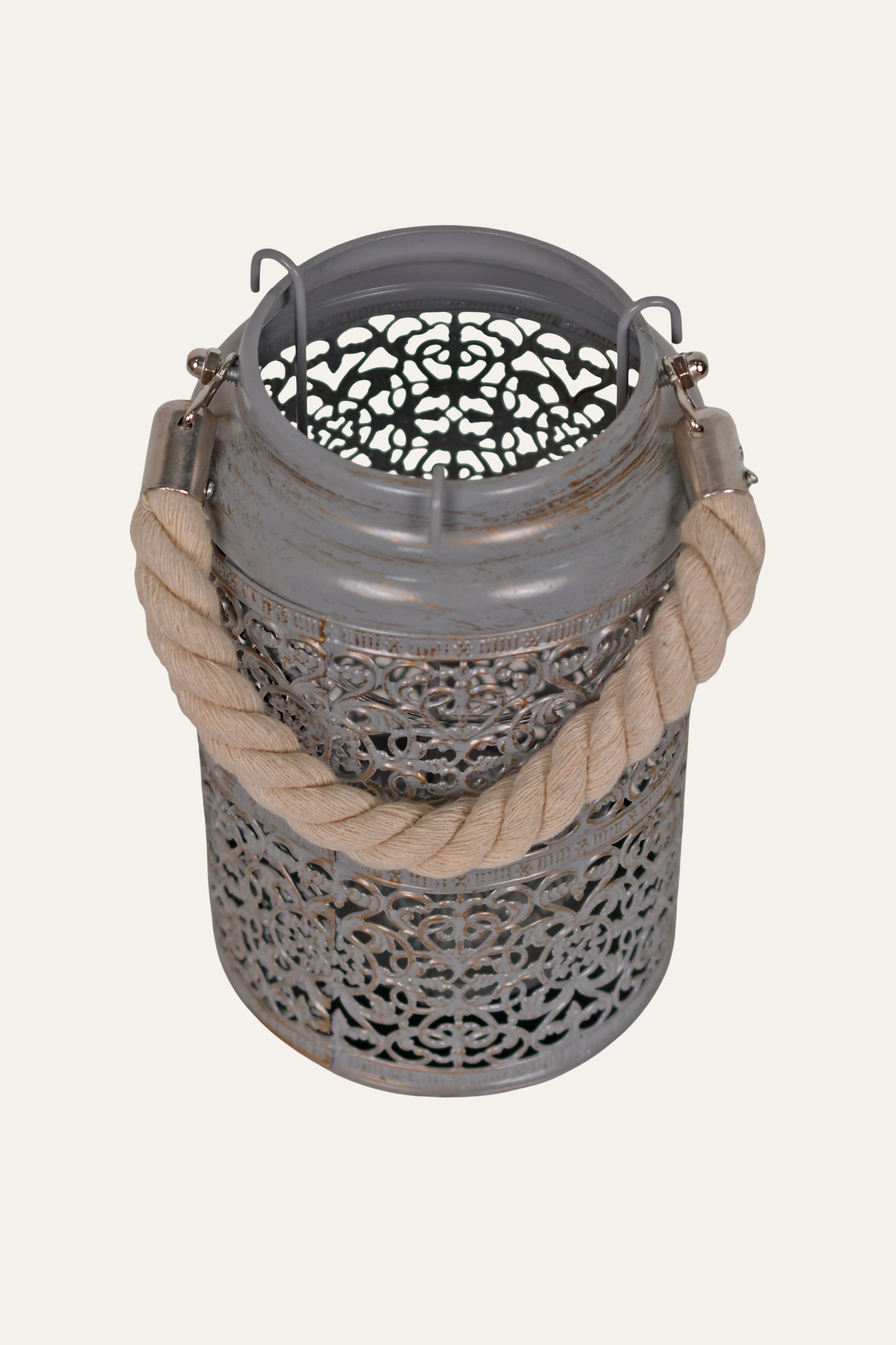 Iron and Glass Hanging Lantern