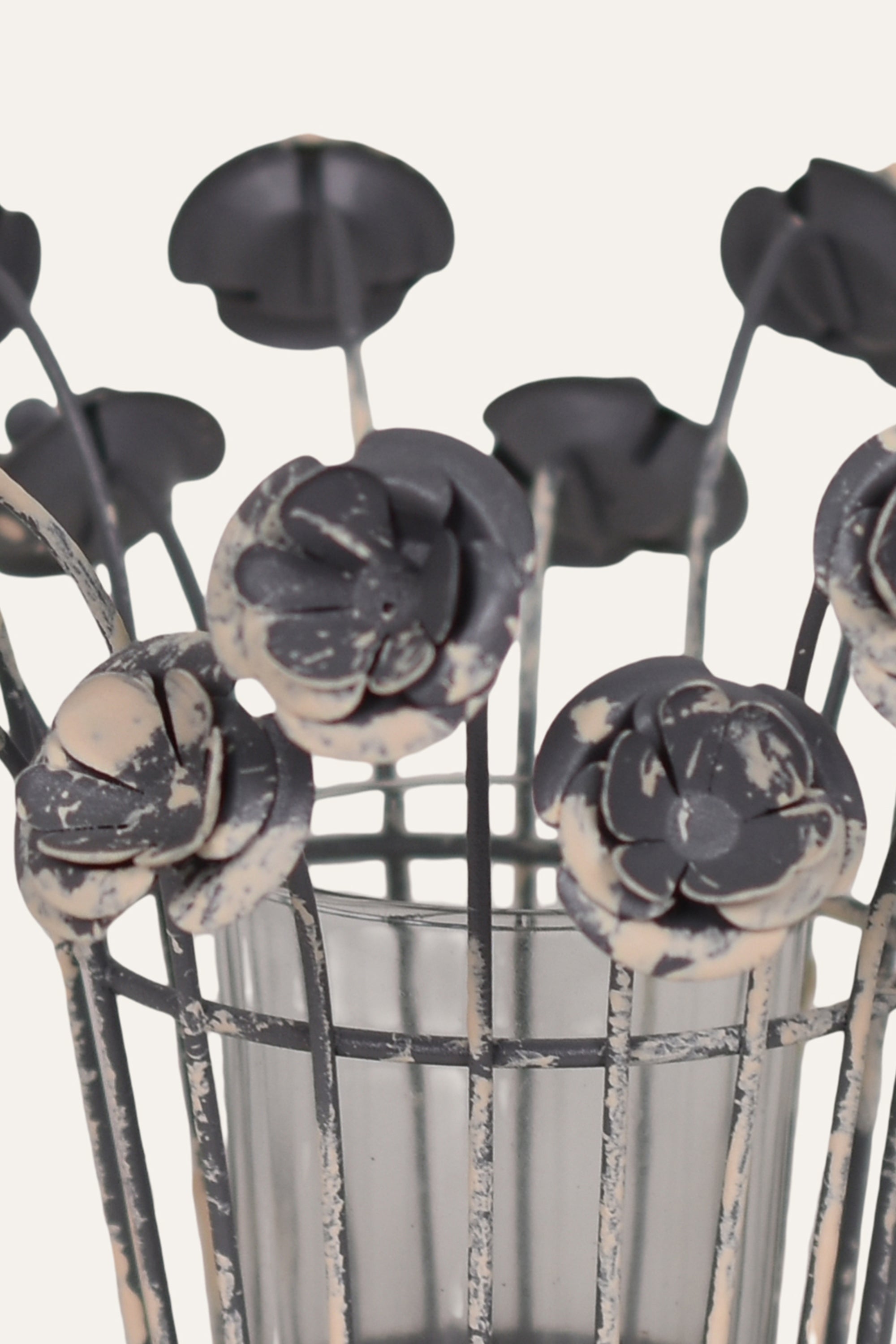 Decorative metal vase