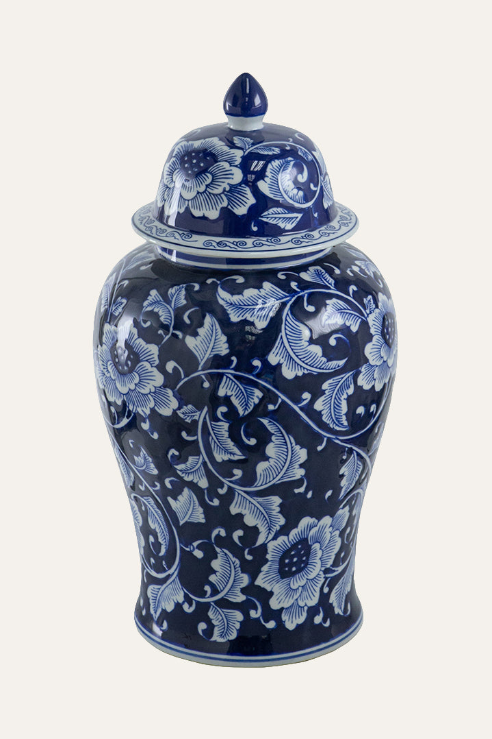 Aline Blue Porcelain Ginger Jar