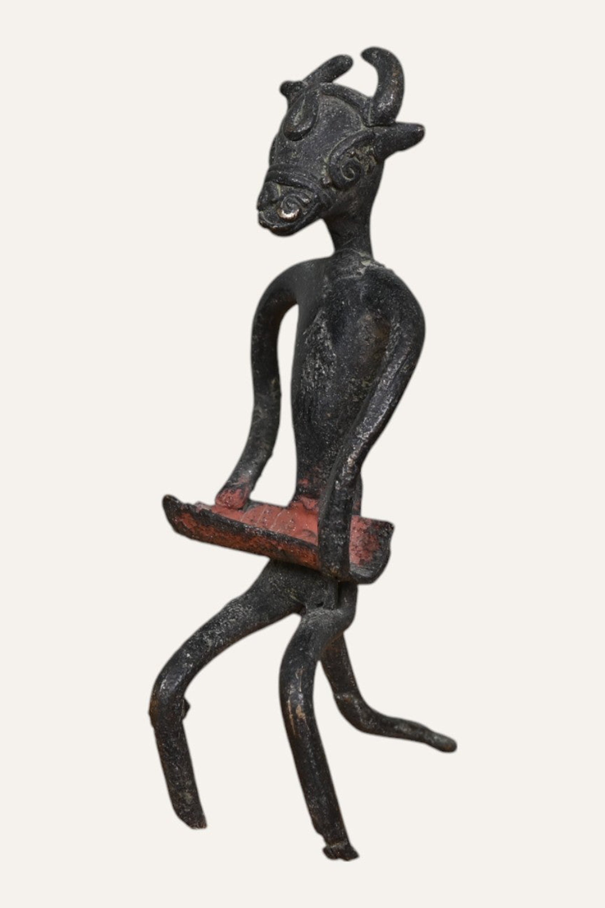 Animal Face Brass Figurine