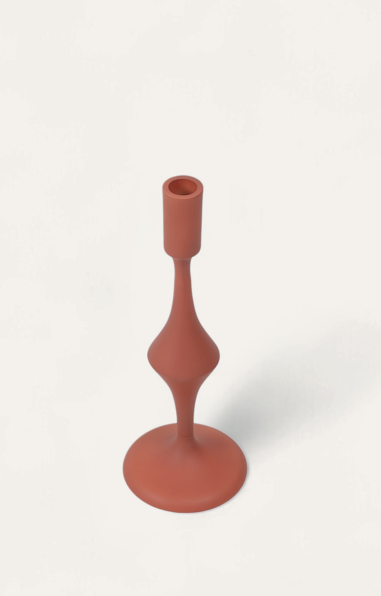Antique Northwood Coral Red Candlestand - main