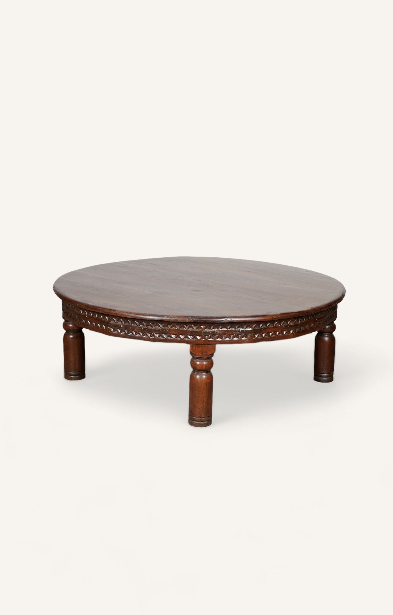 Antique round coffee table_main