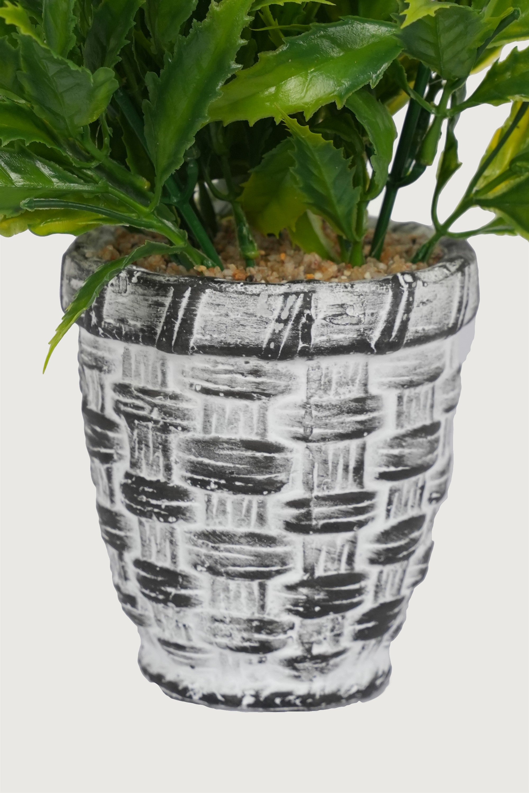 Artificial tabletop fern décor