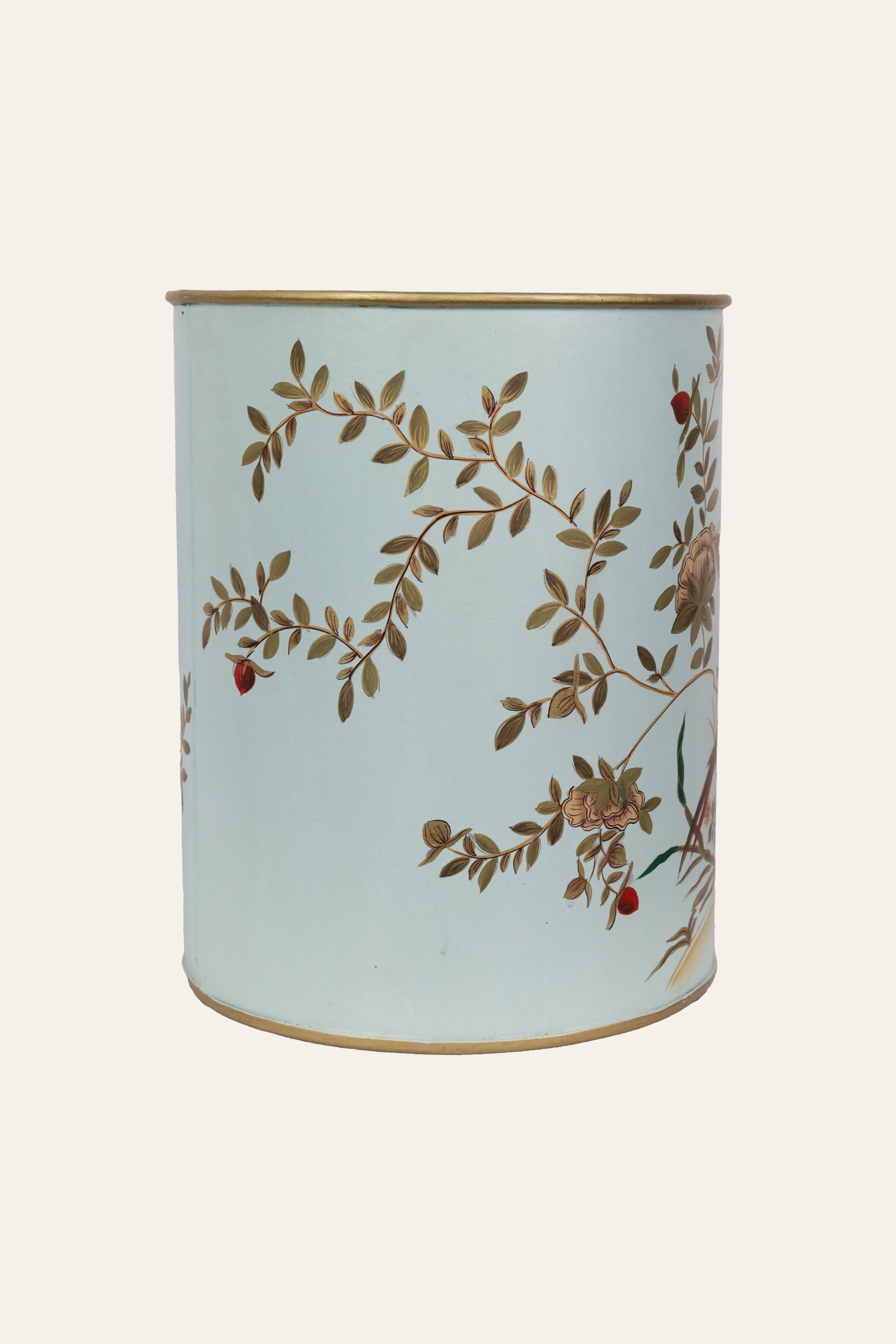 Bird Botanical Metal Dustbin