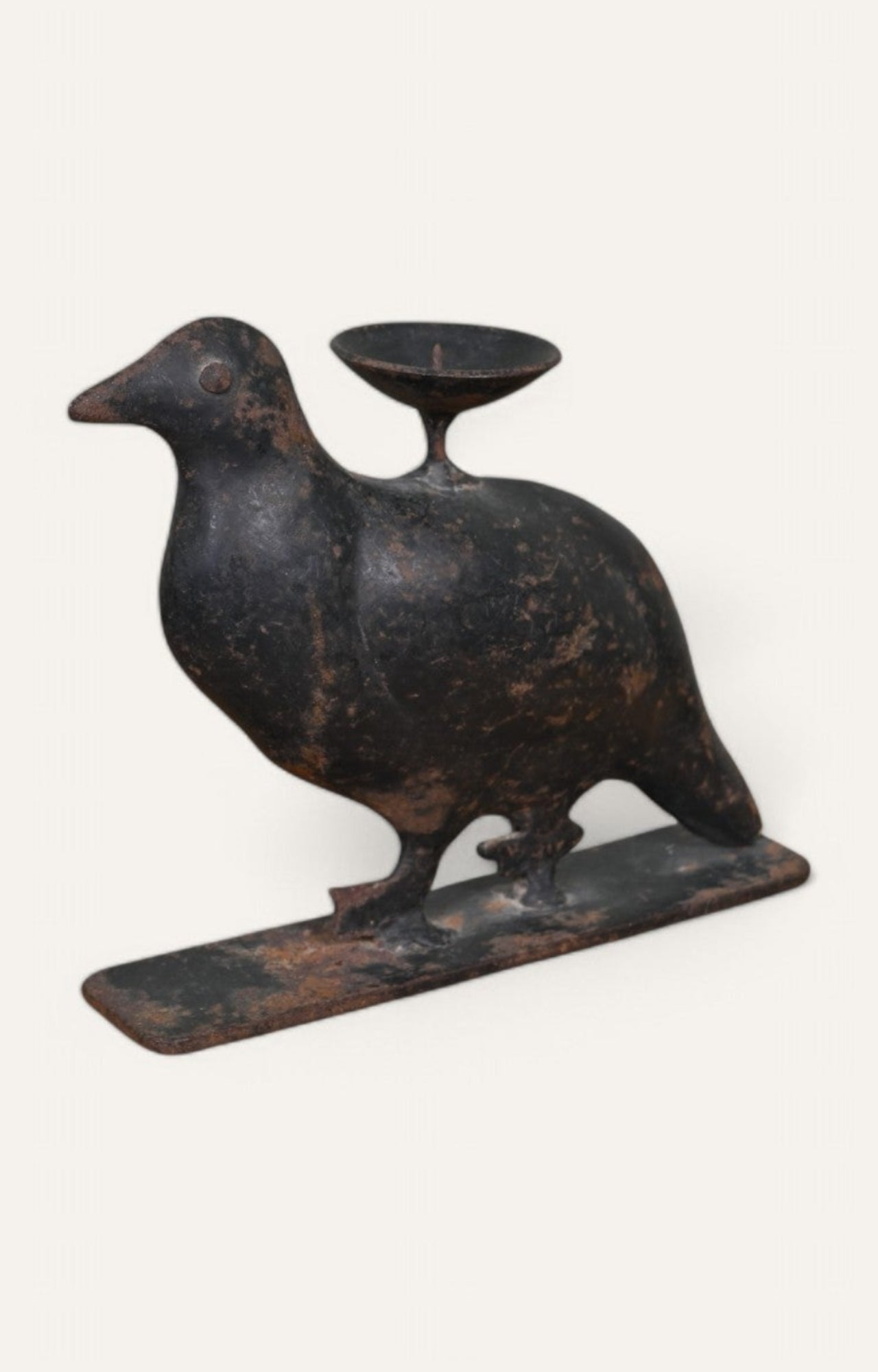 Bird Metal Figurine Candle Holder