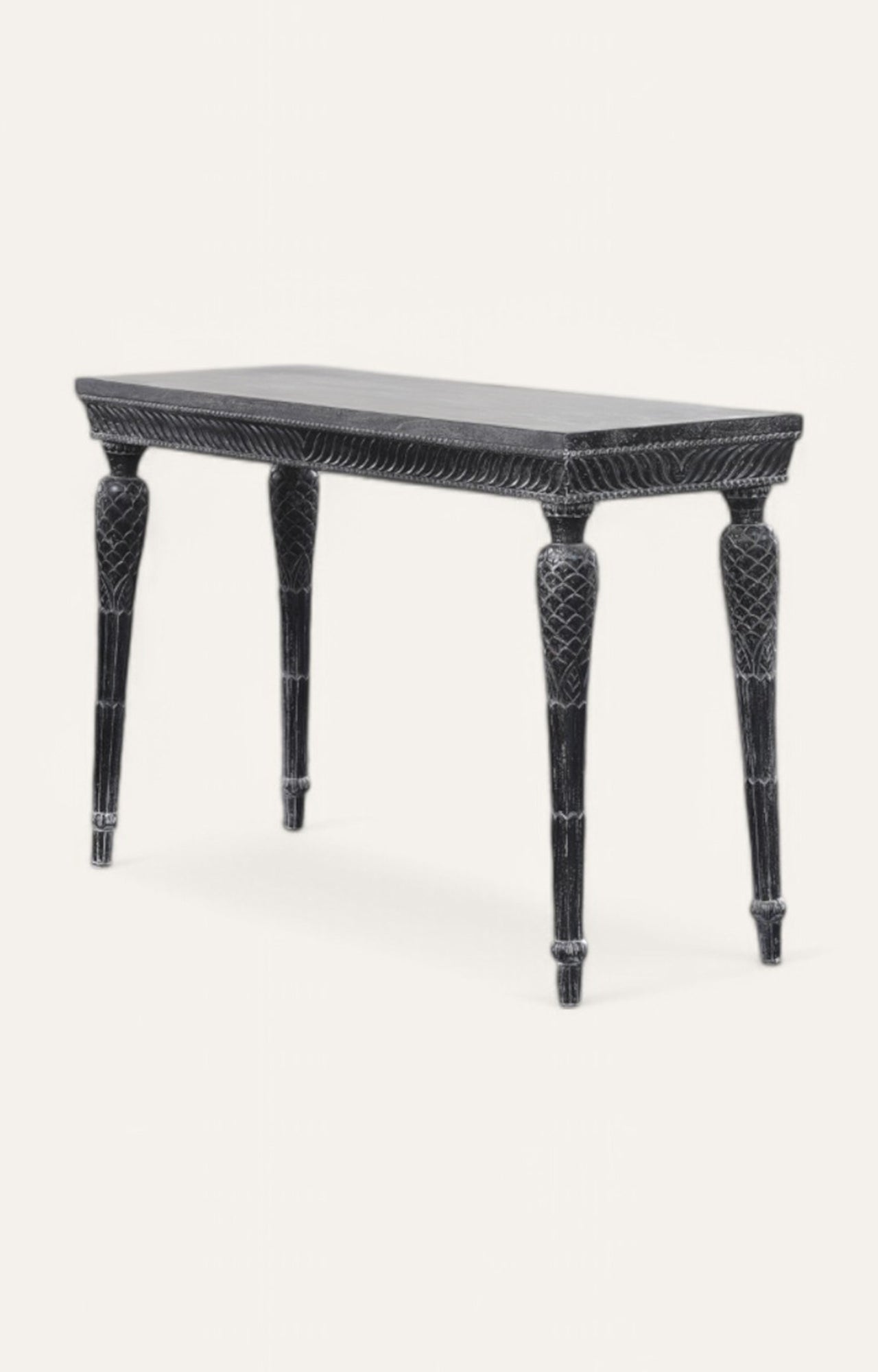 Black Finish Wooden Console