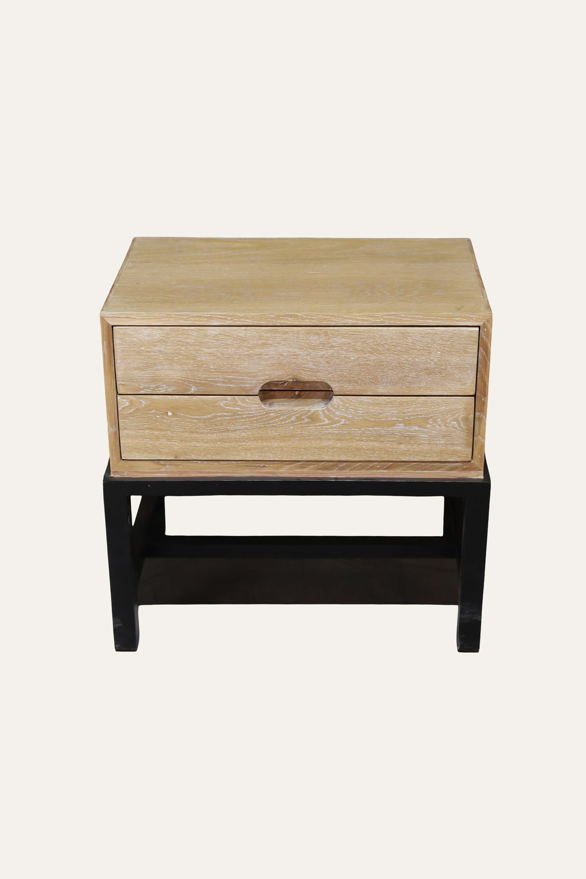 Black Leg Bedside Table