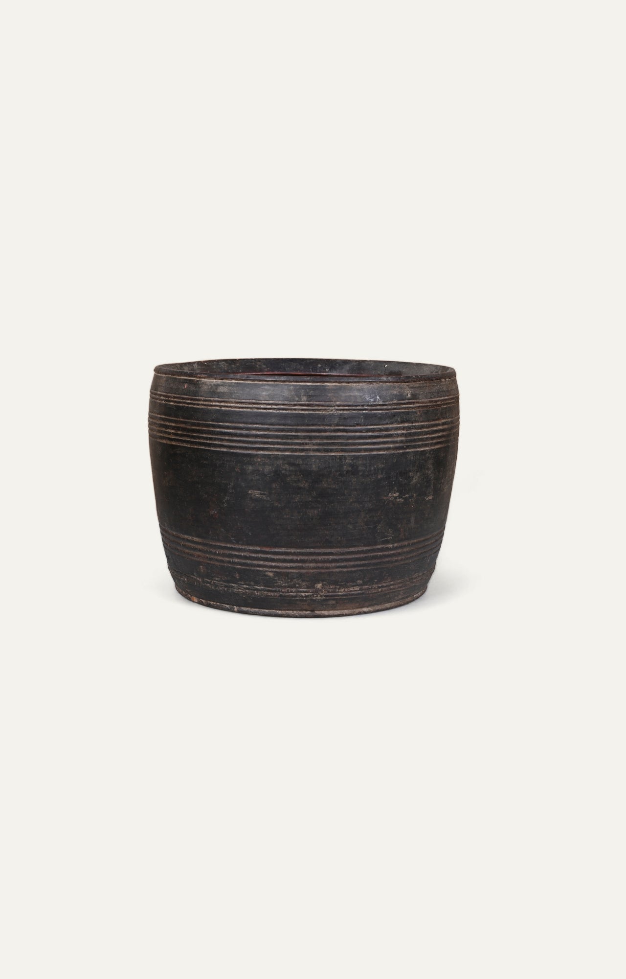 Black Textured Iron Bowl - main