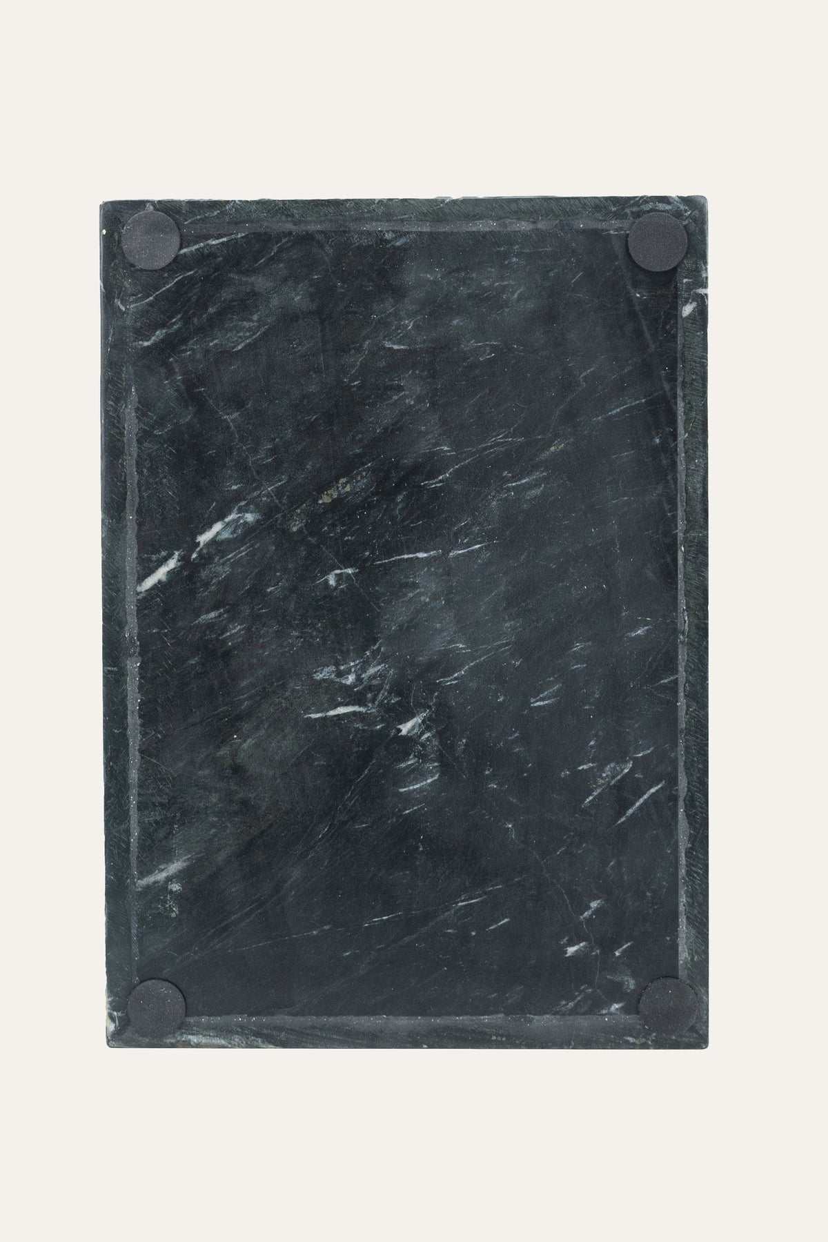 Black marble tray for dining table