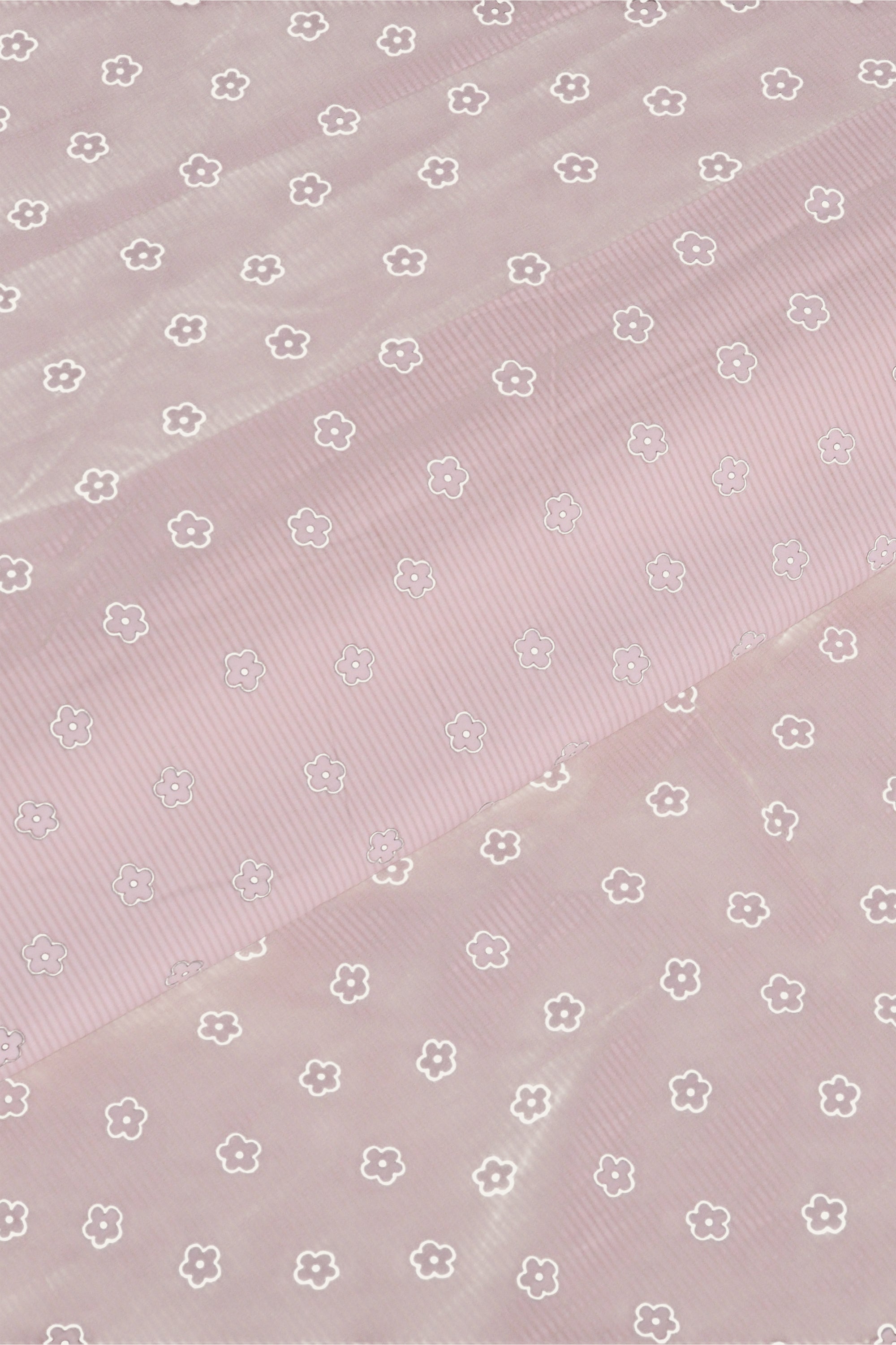 Botanical Print Light Pink Bed Cover Set