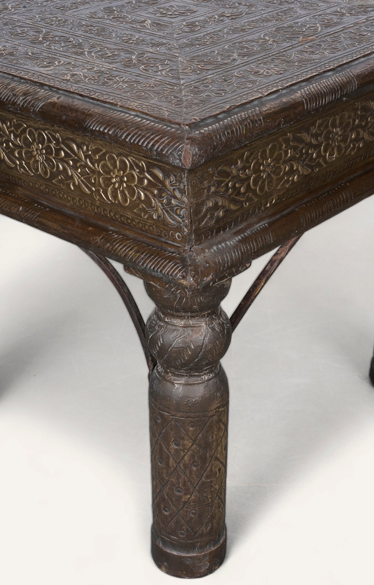 Brass Cladded Side Table_detailed